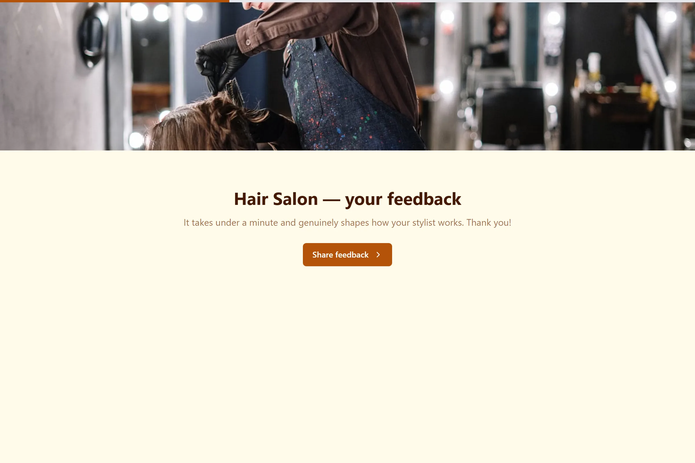 Hair Salon Satisfaction Survey template preview