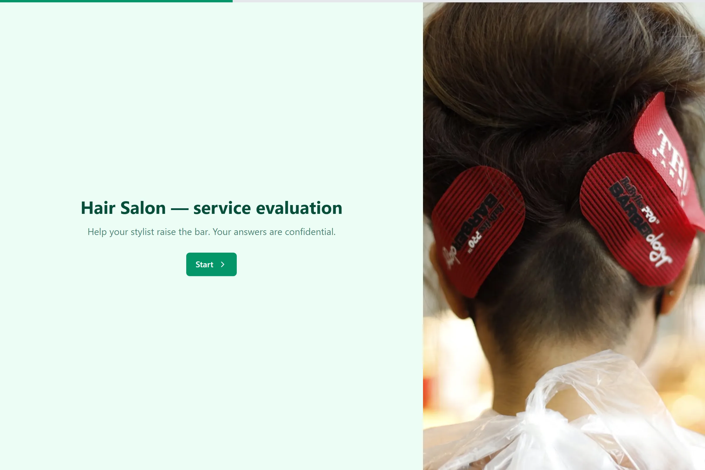 Hair Salon Service Evaluation template preview
