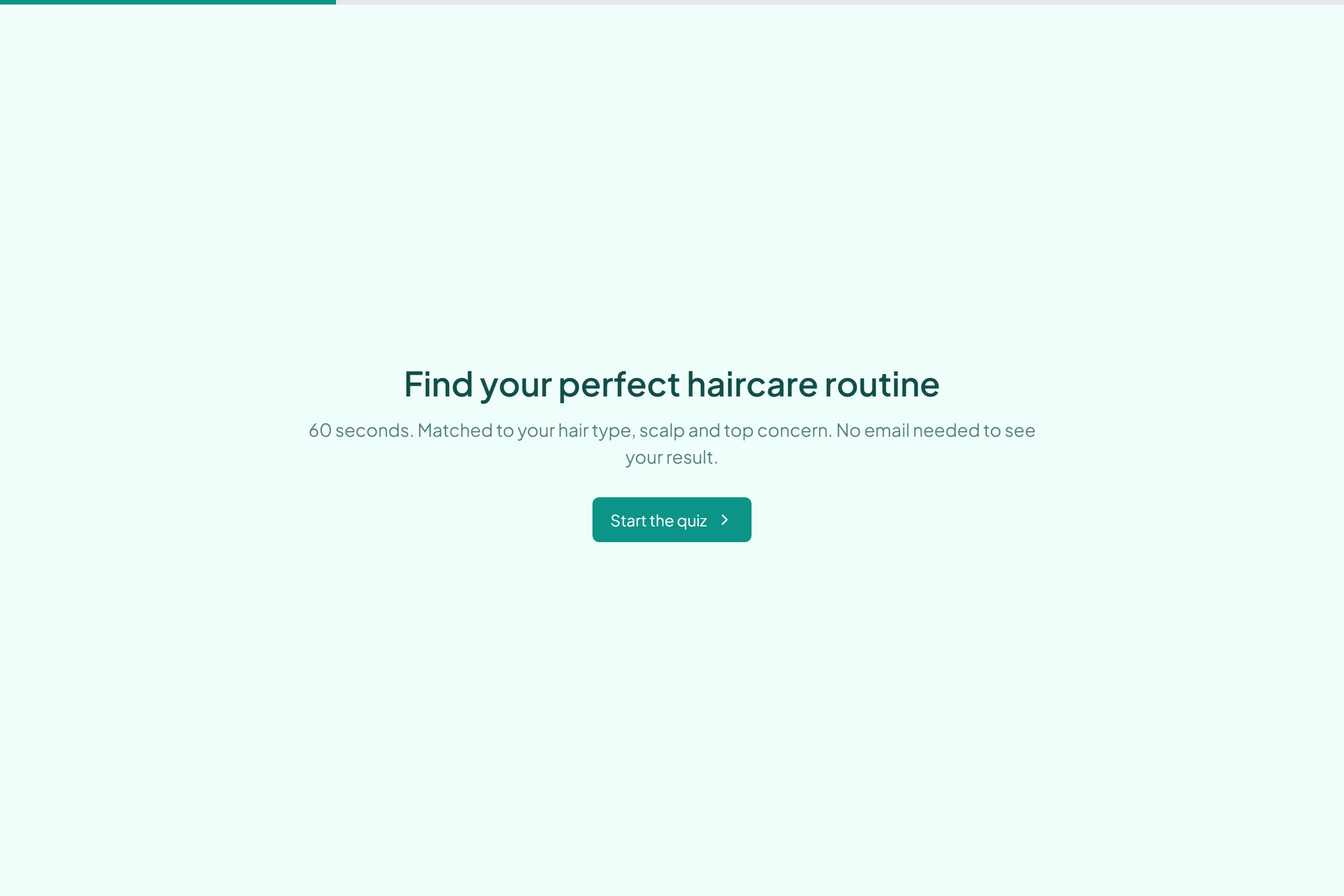 Haircare Routine Finder template preview