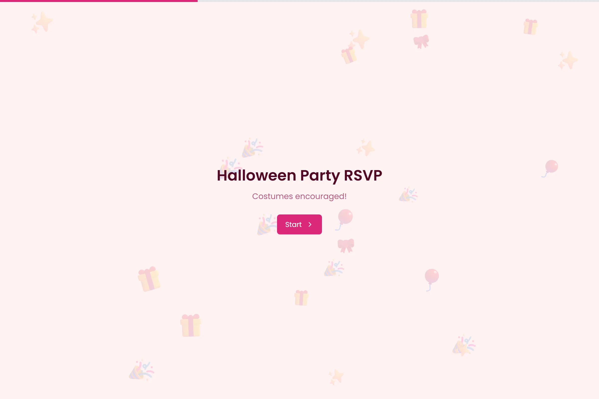 Halloween Party RSVP template preview