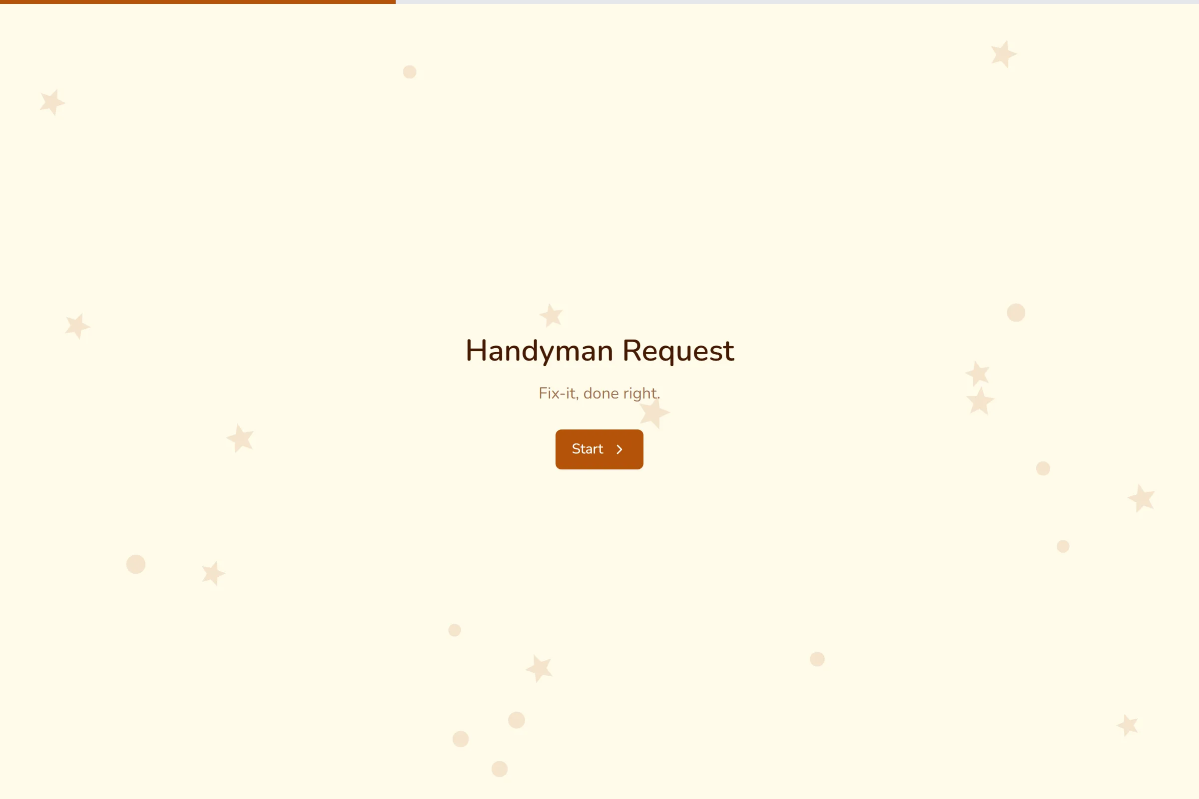 Handyman Request template preview