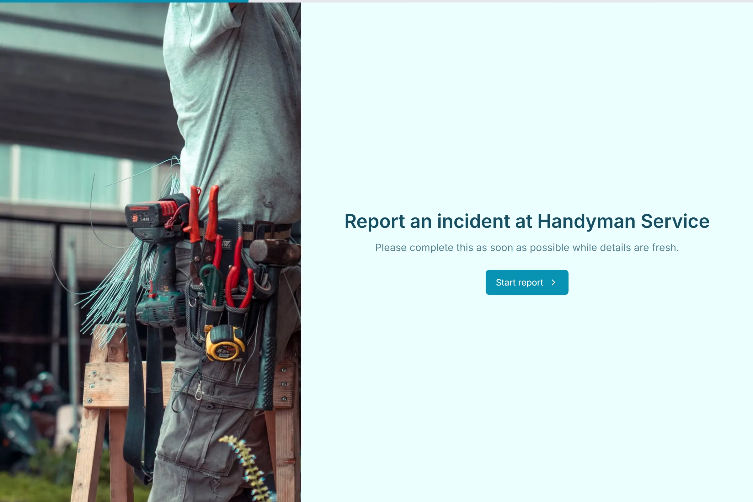 Handyman Service Incident Report template preview