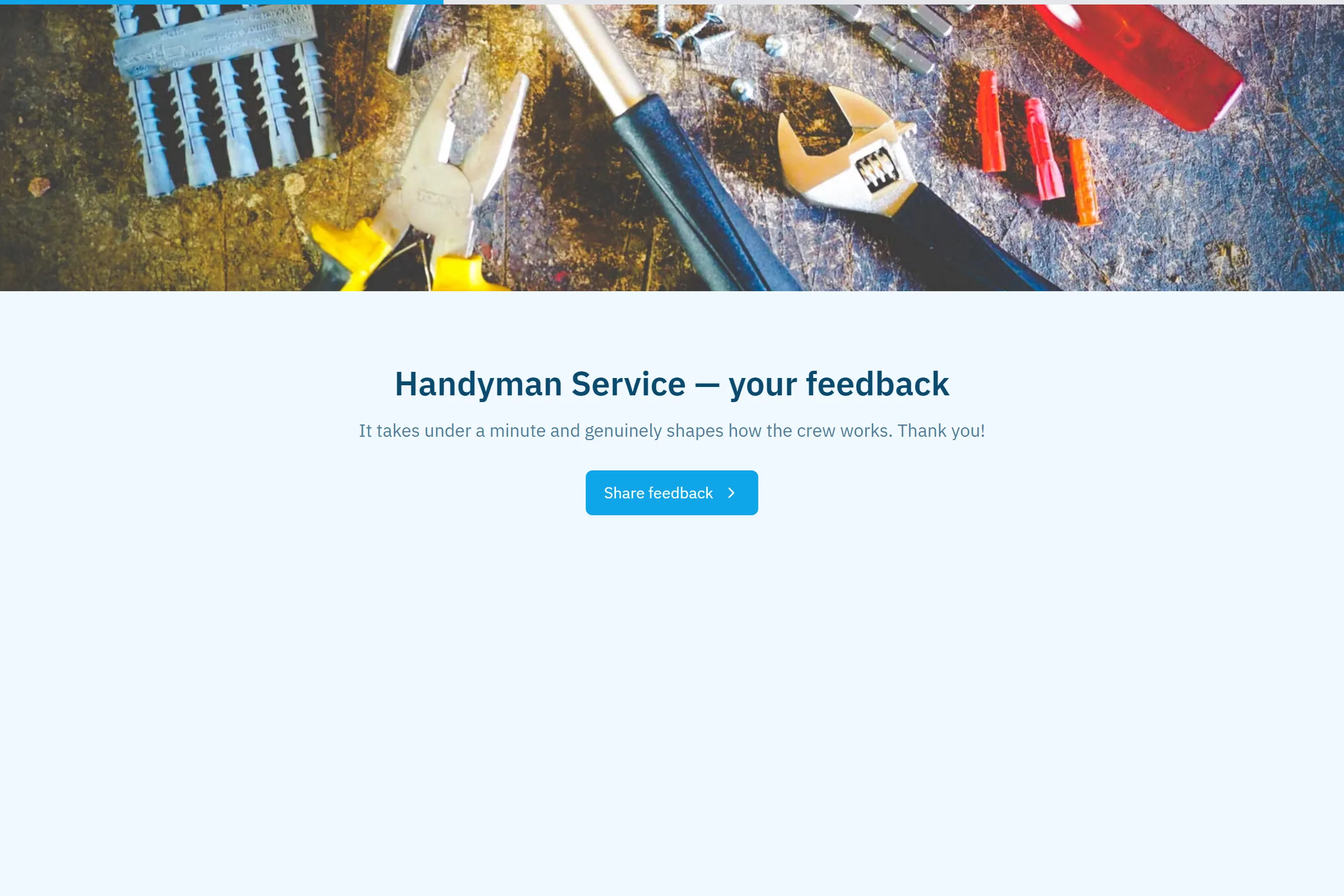 Handyman Service Satisfaction Survey template preview