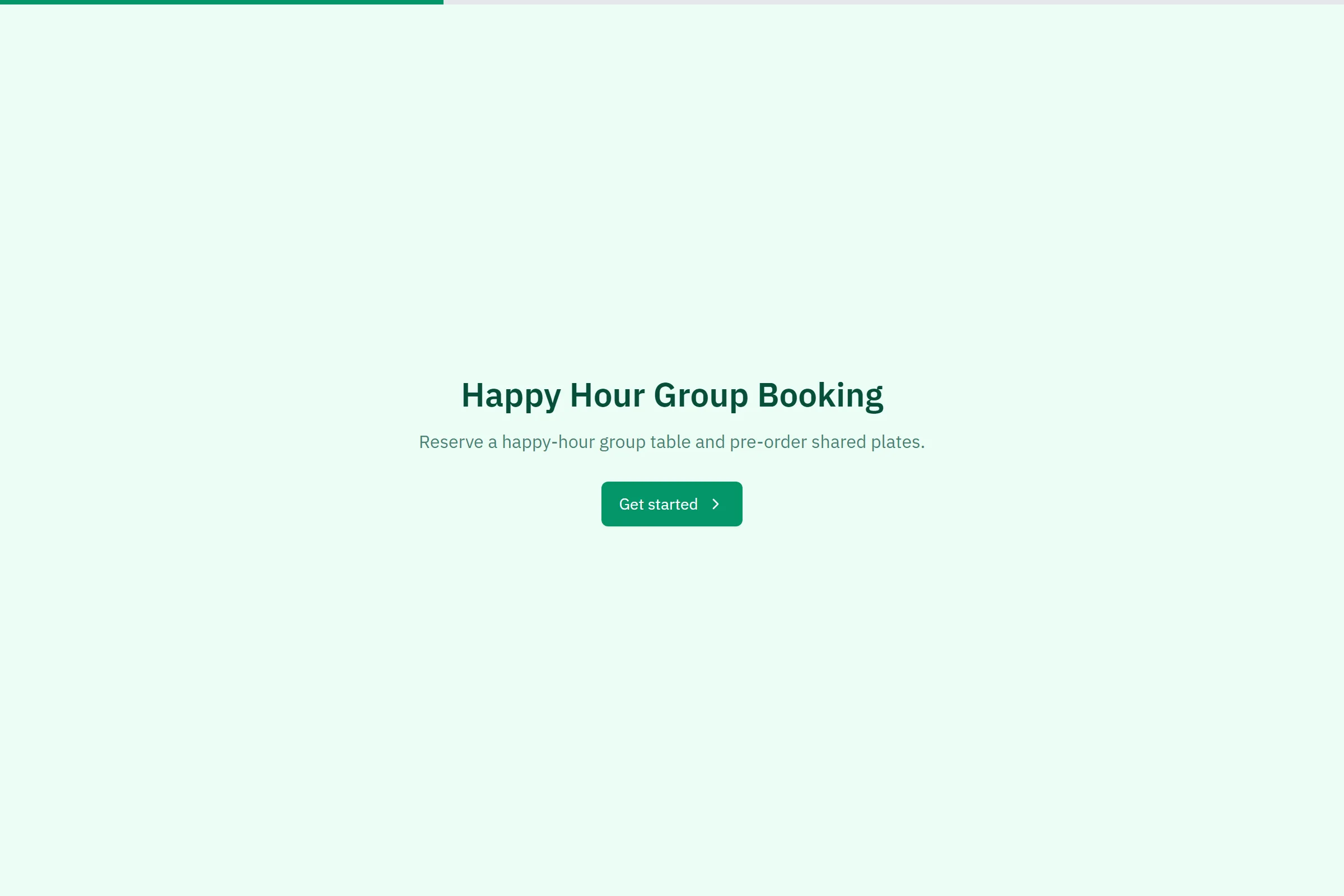 Happy Hour Group Booking template preview