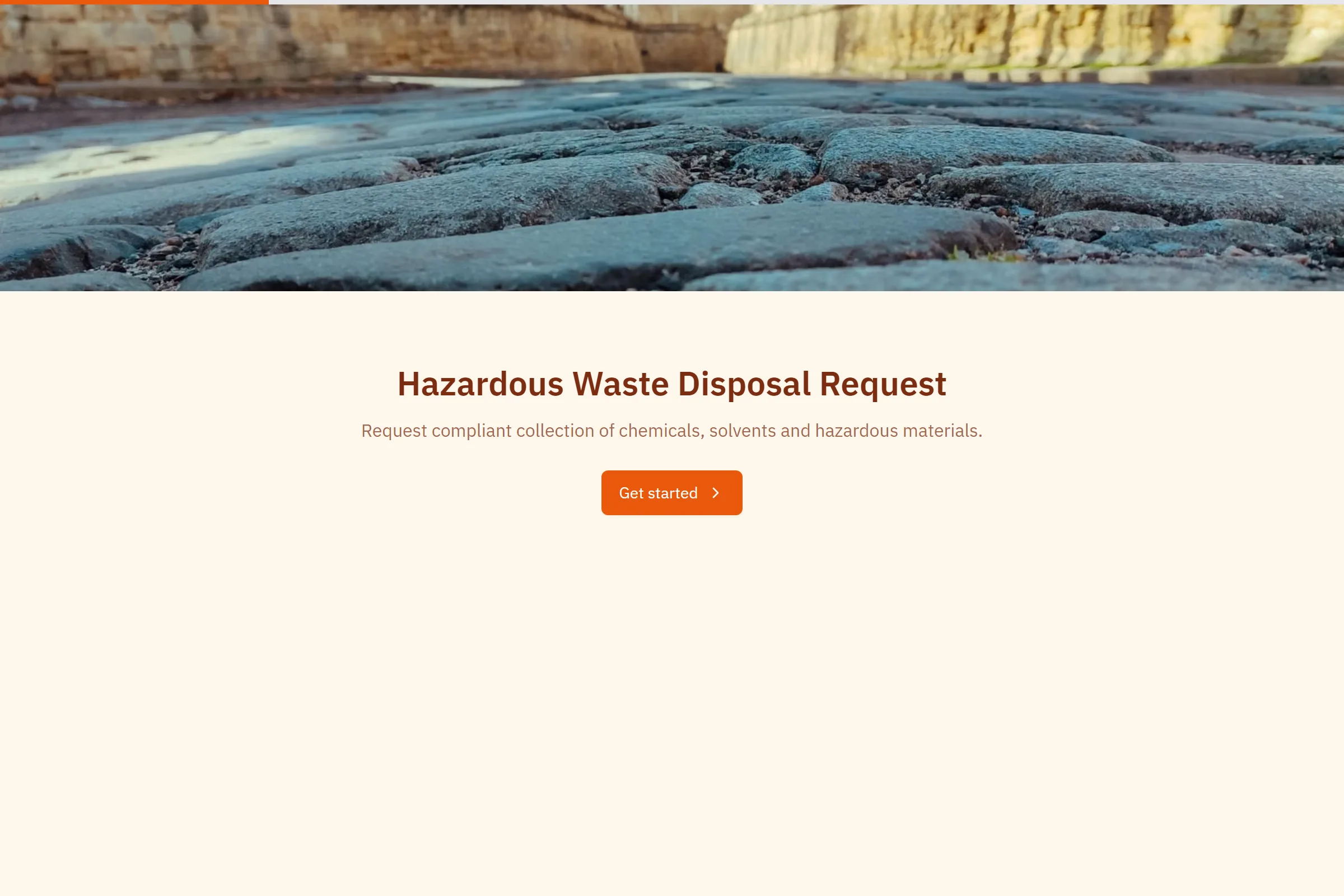 Hazardous Waste Disposal Request template preview