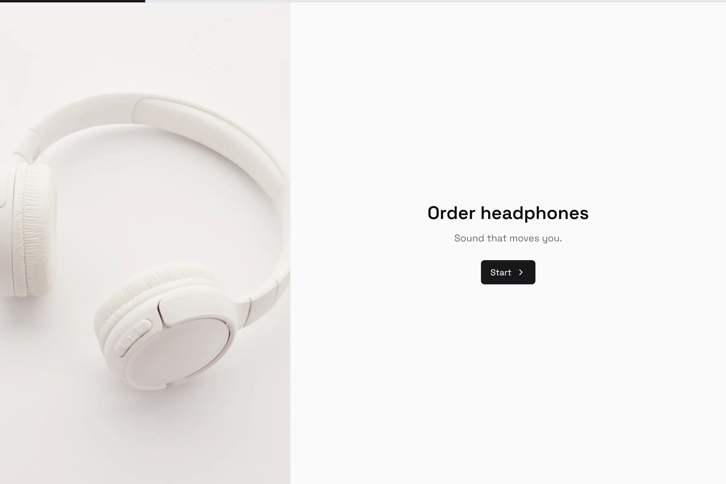 Headphones Order template preview