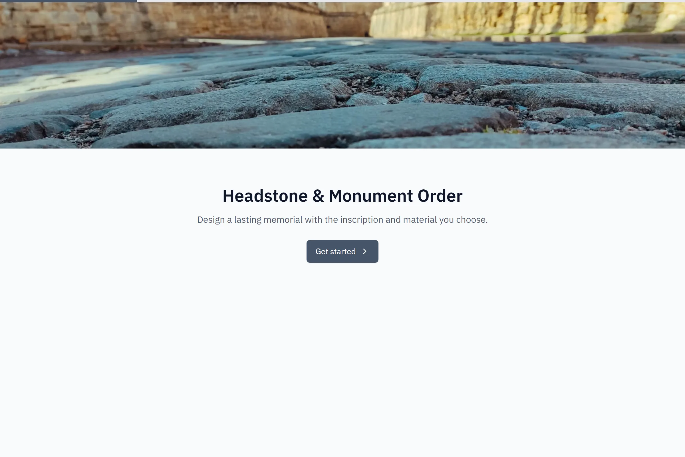 Headstone & Monument Order template preview