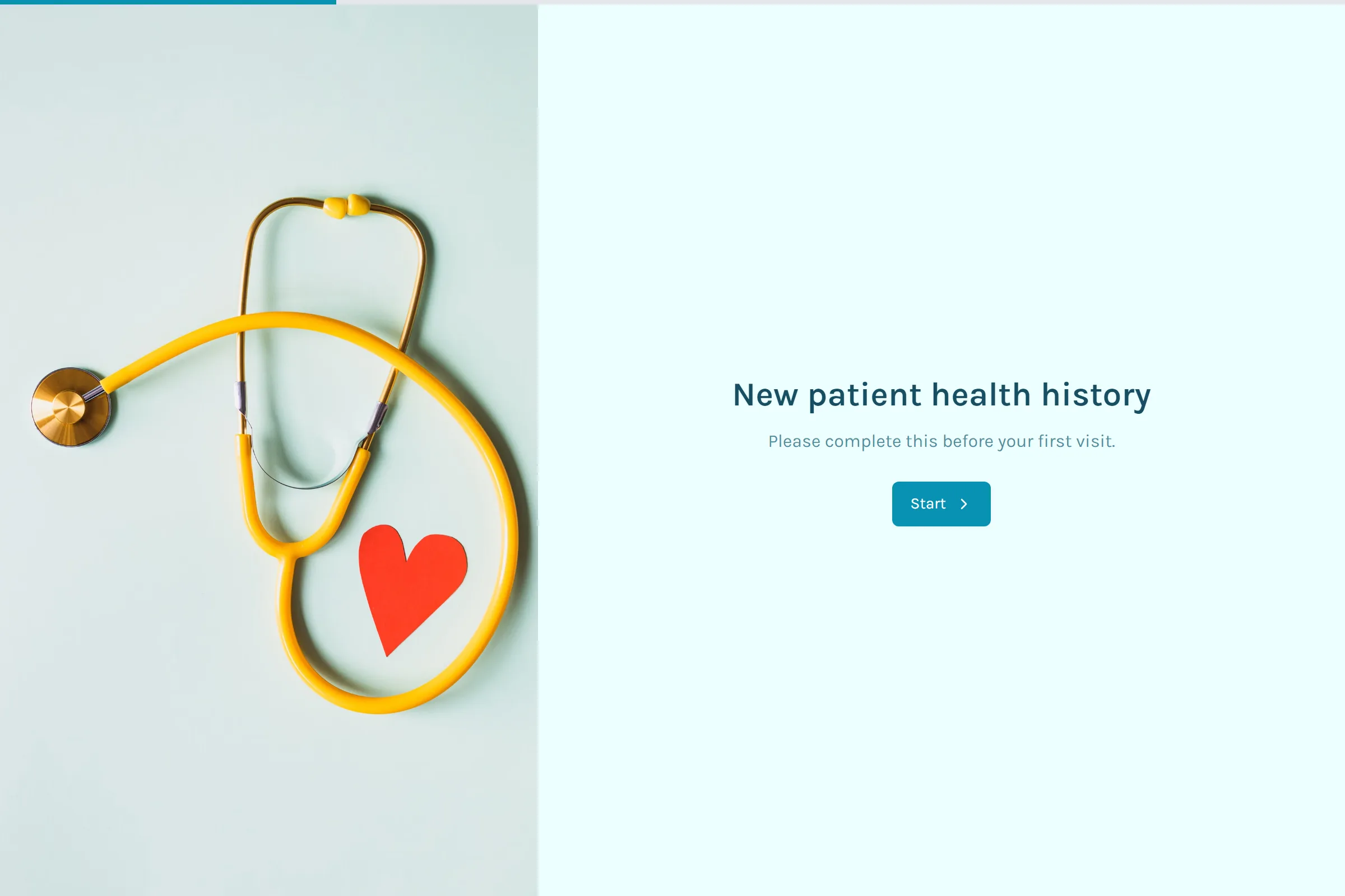Patient Health History template preview