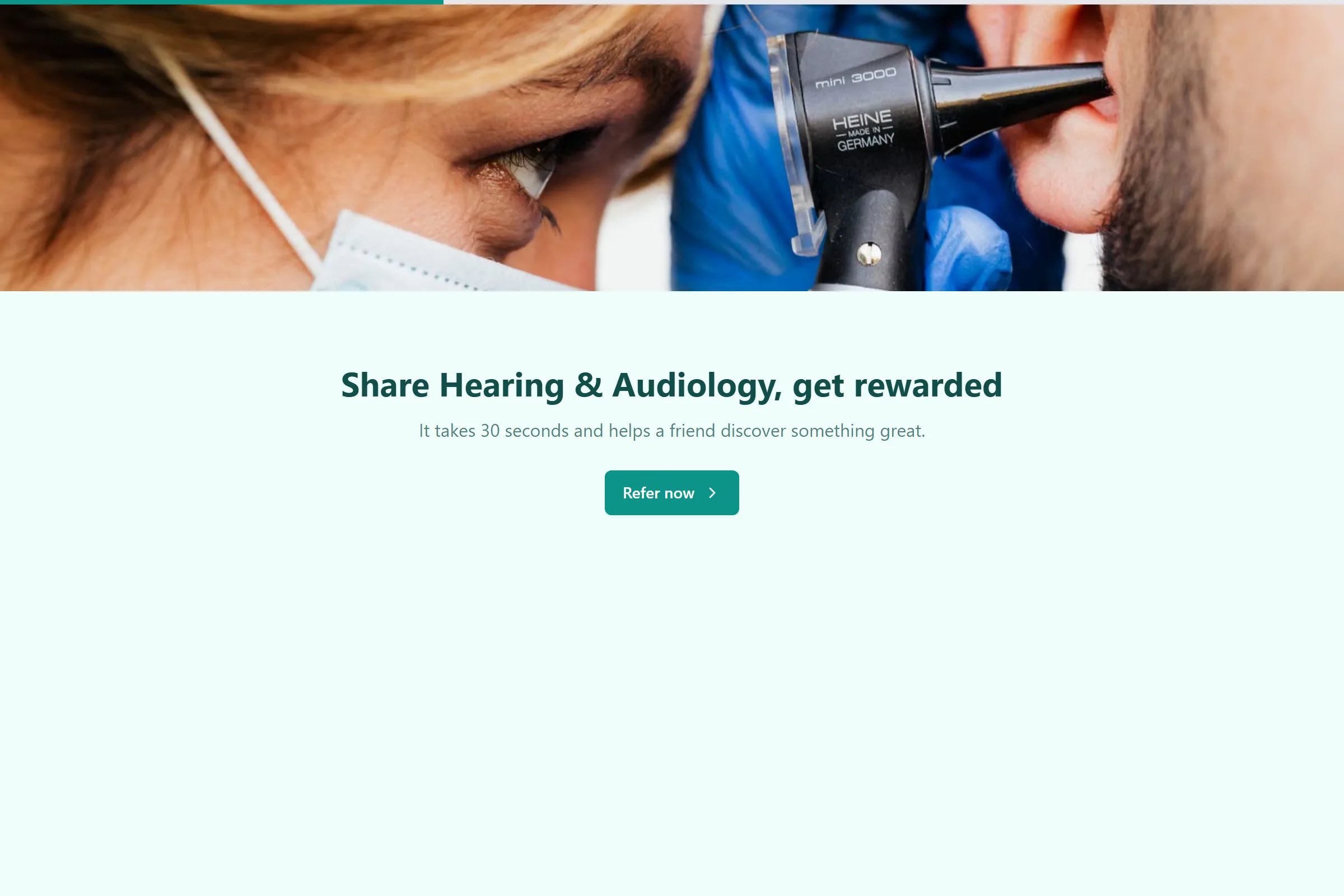 Hearing & Audiology Referral Form template preview