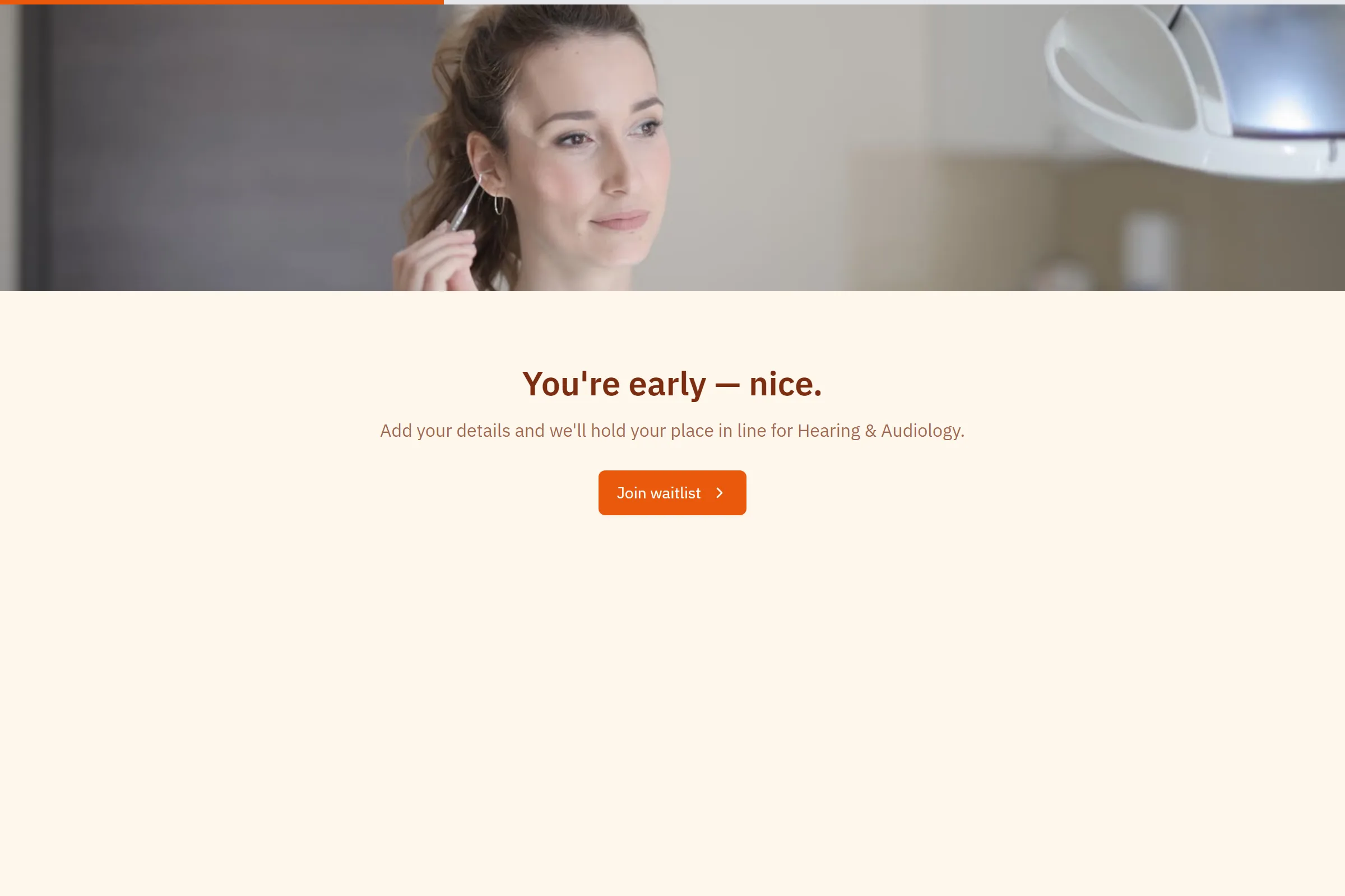 Hearing & Audiology Waitlist template preview