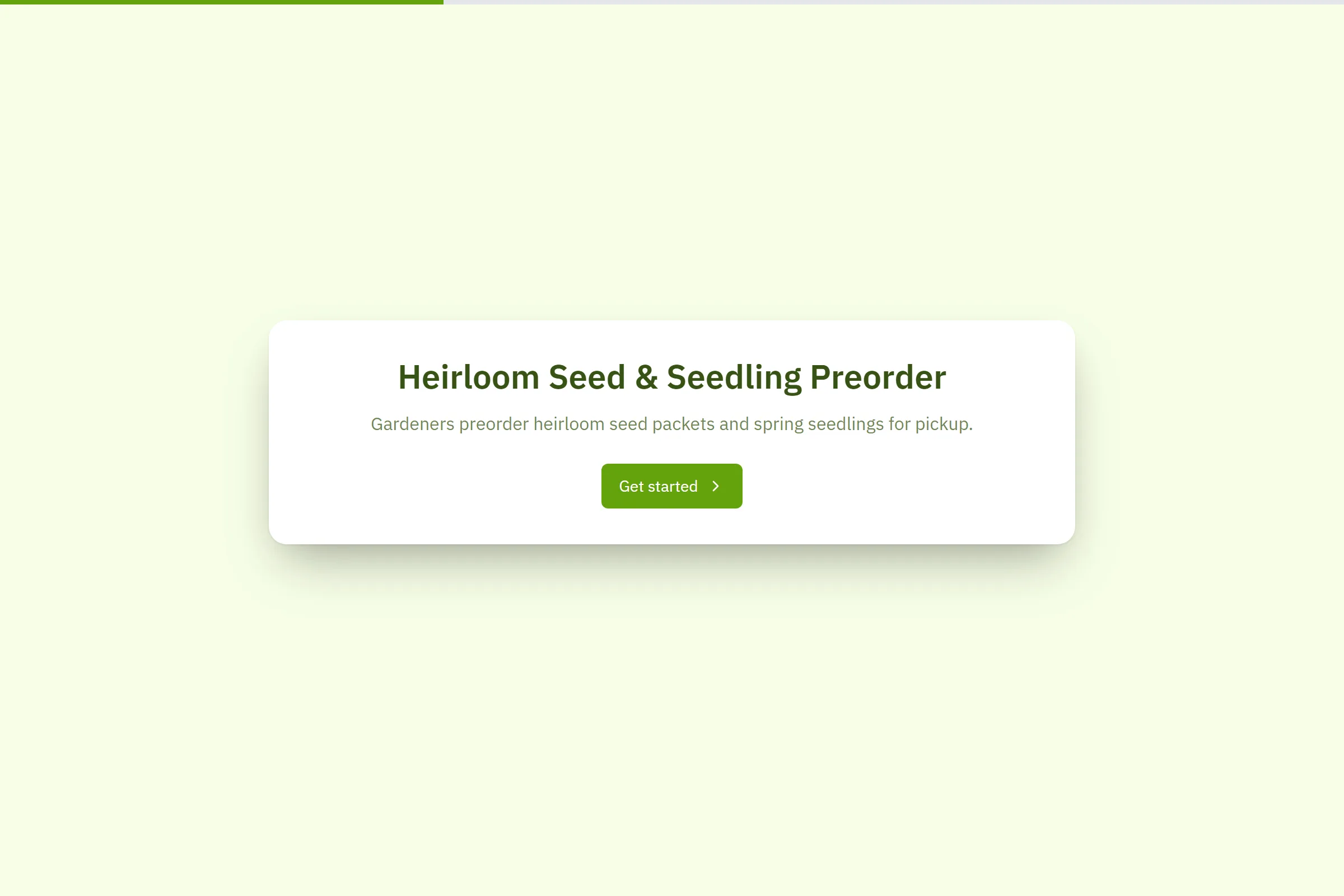 Heirloom Seed & Seedling Preorder template preview