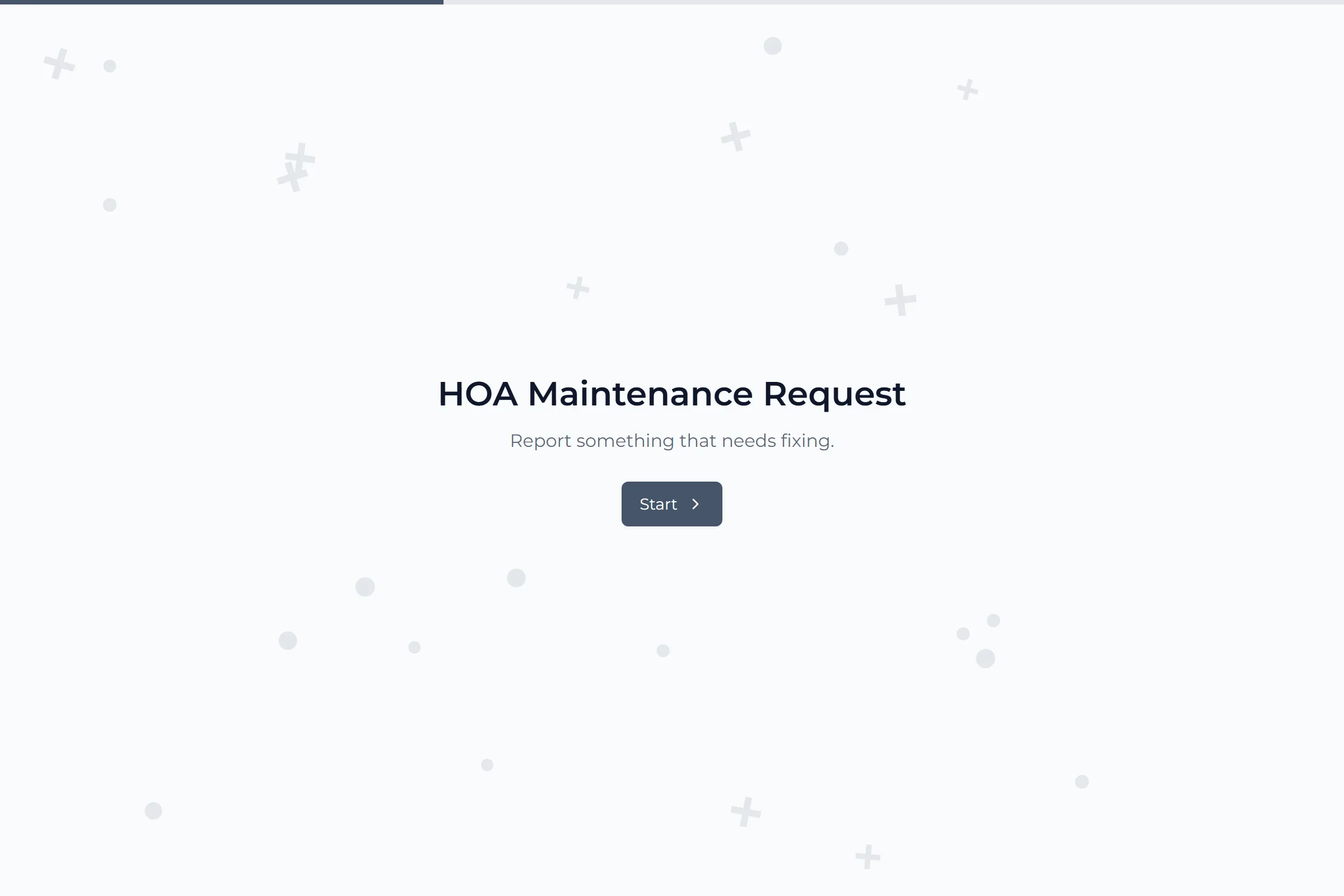 HOA Maintenance Request template preview
