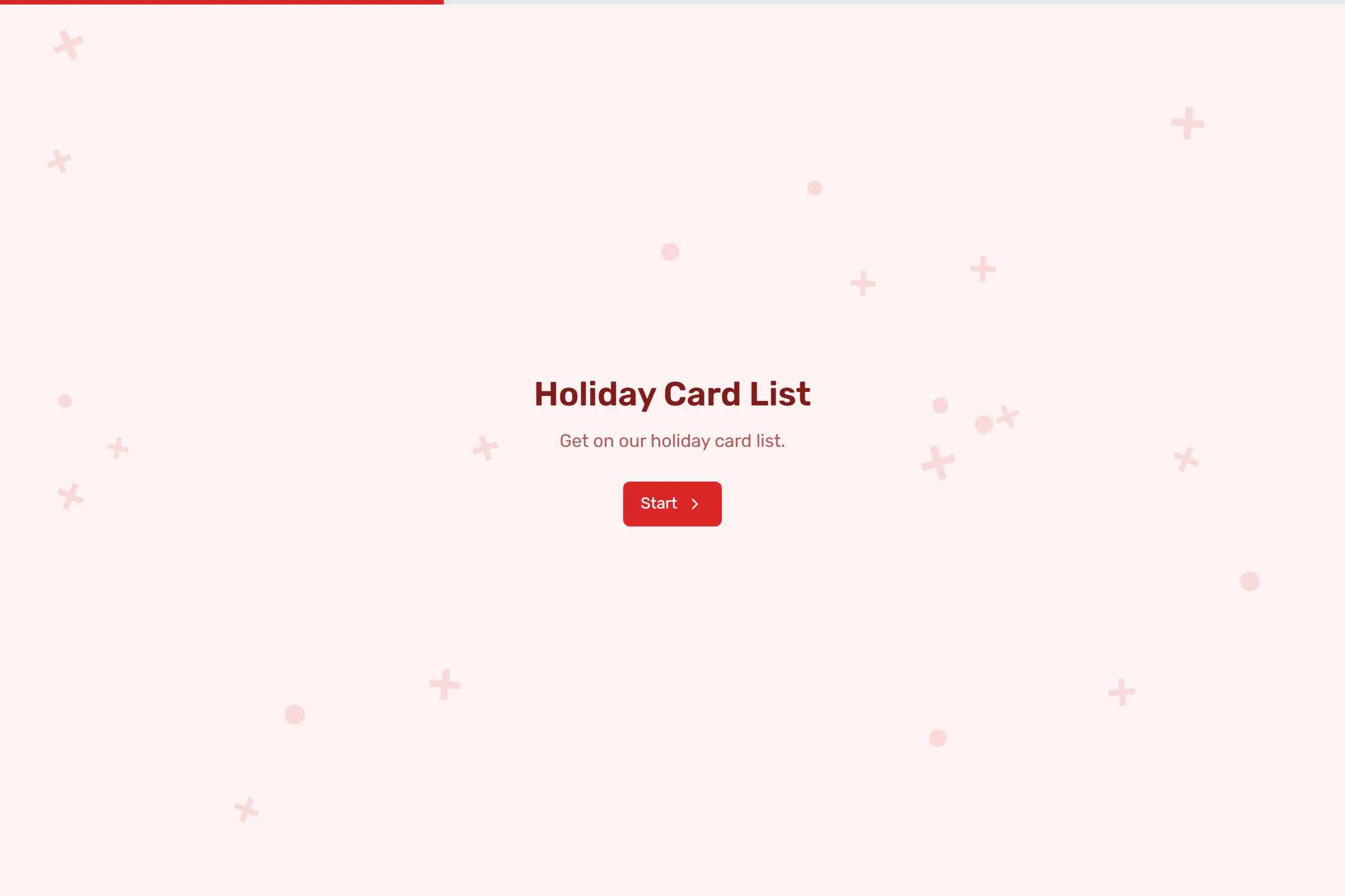 Holiday Card List template preview