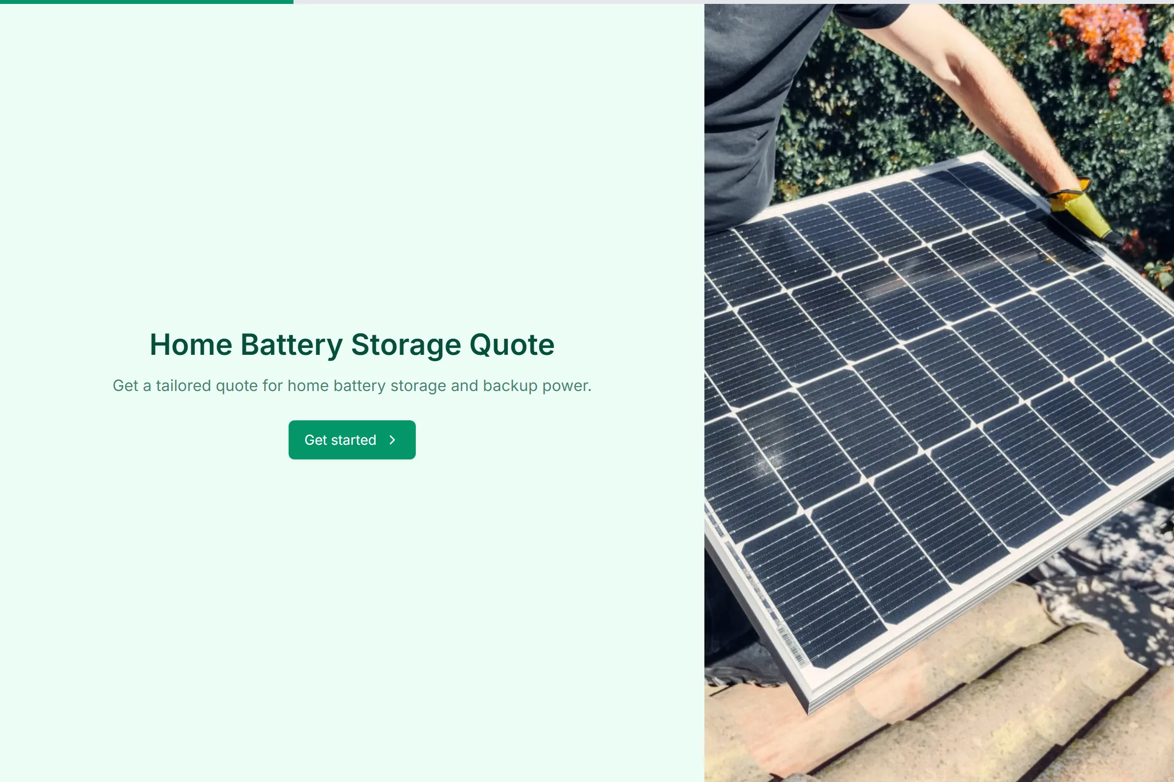Home Battery Storage Quote template preview