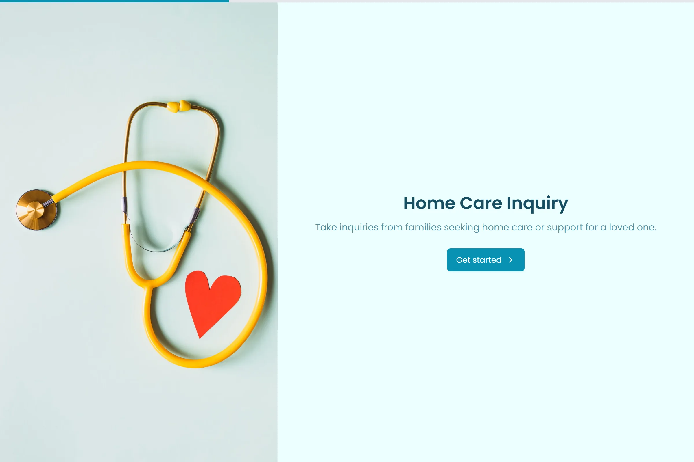 Home Care Inquiry template preview