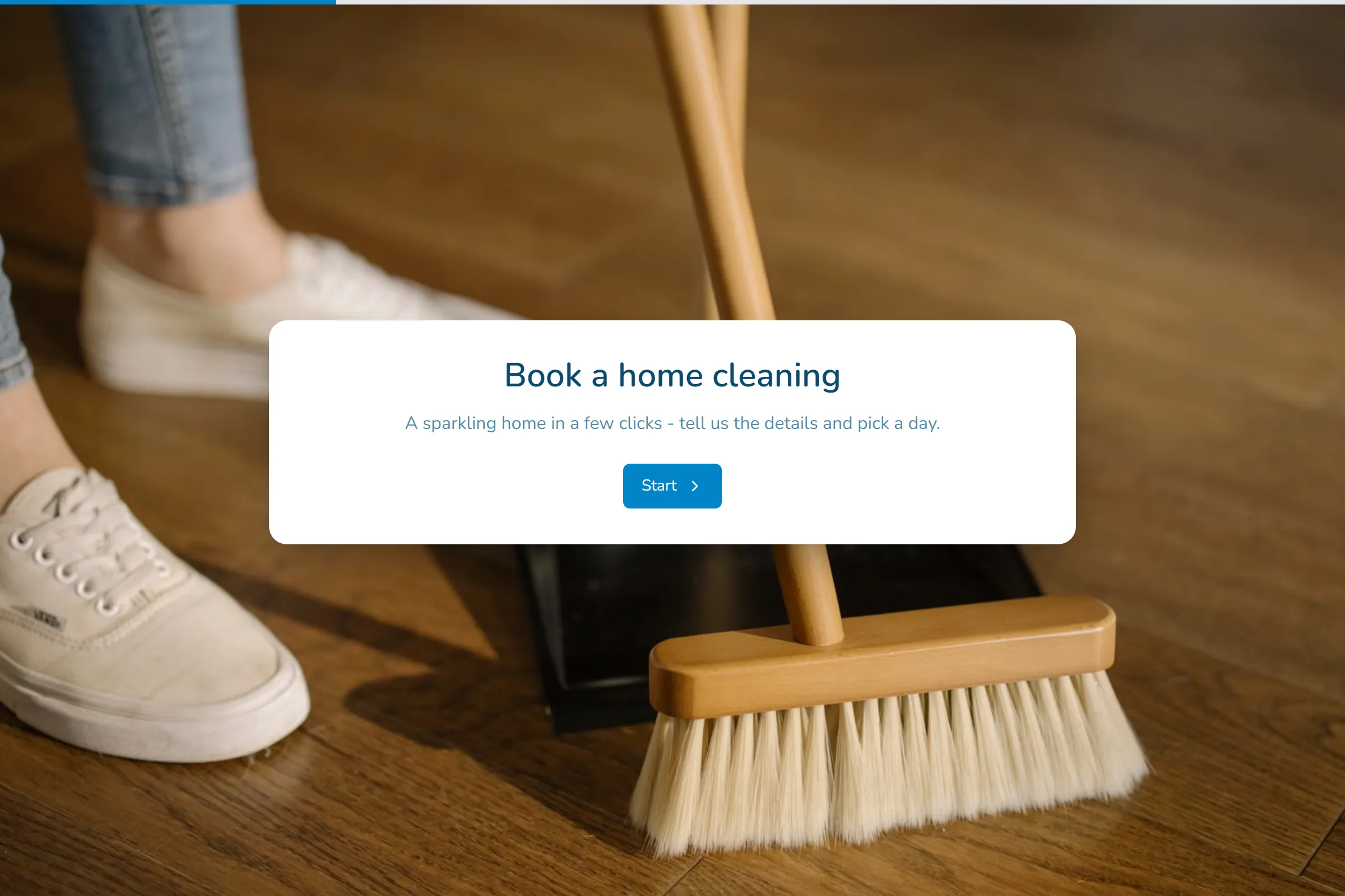 Home Cleaning Booking template preview