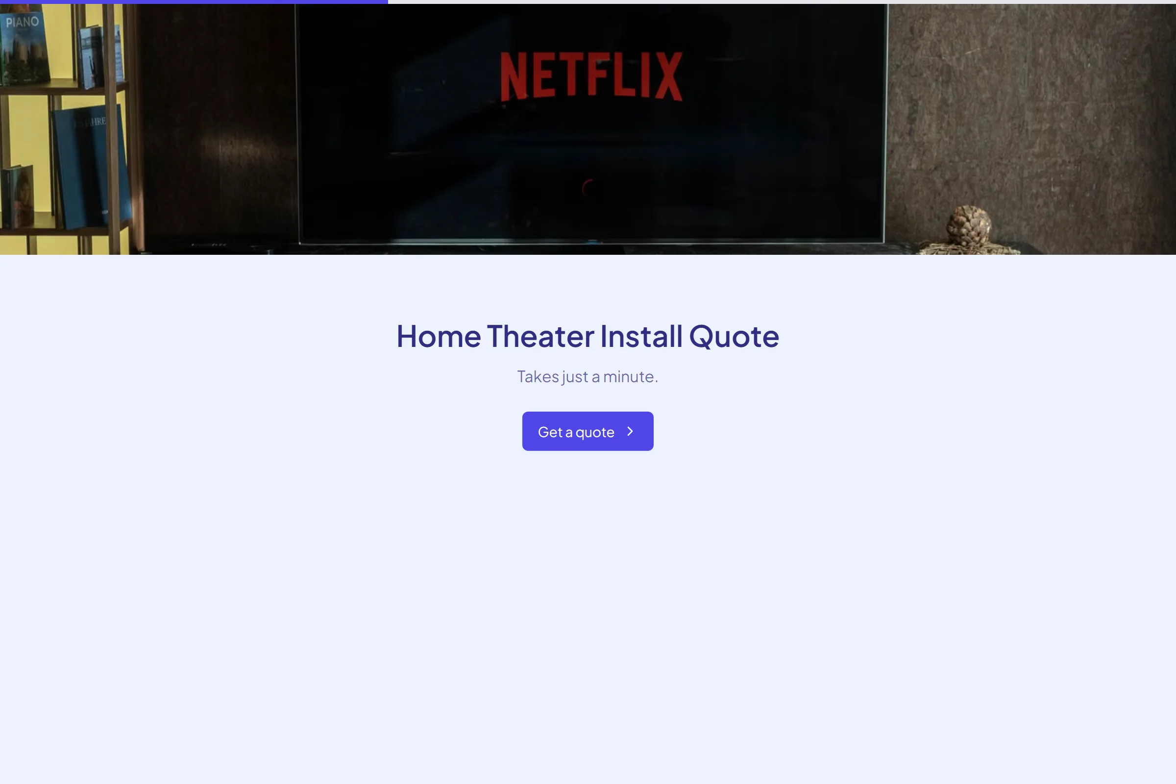 Home Theater Install Quote template preview