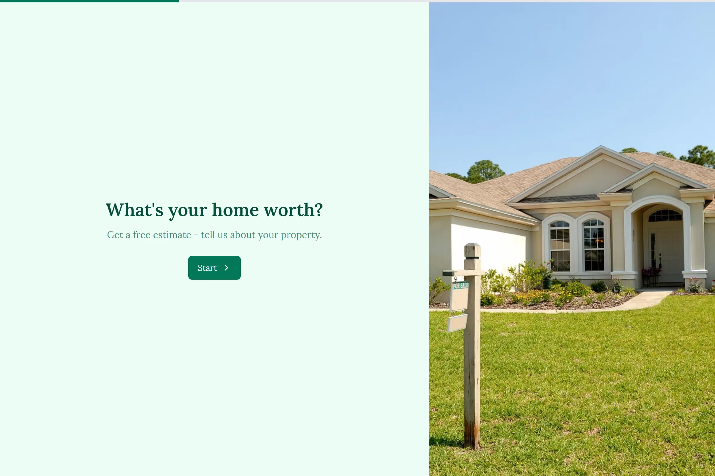 Home Valuation Request template preview