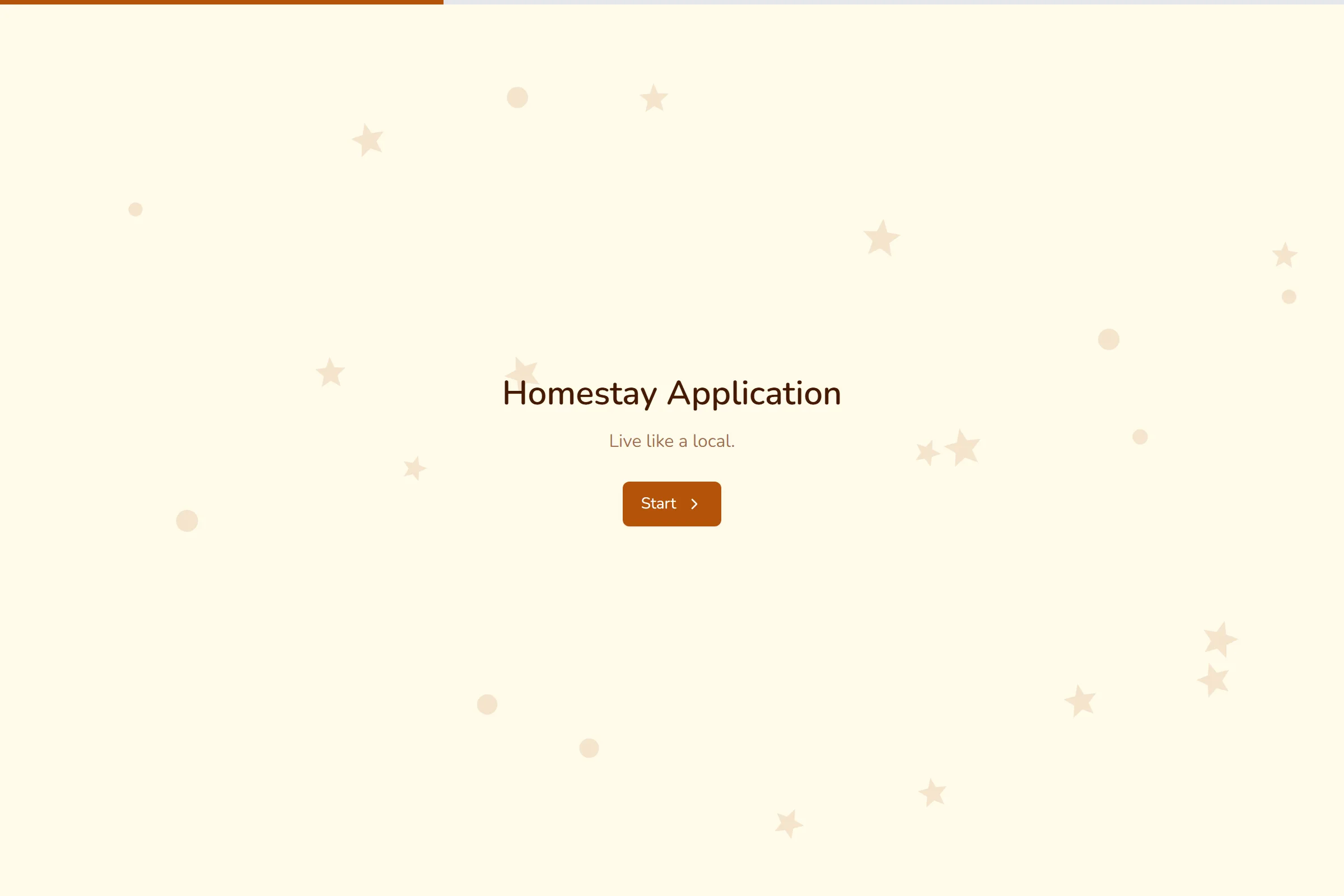 Homestay Application template preview