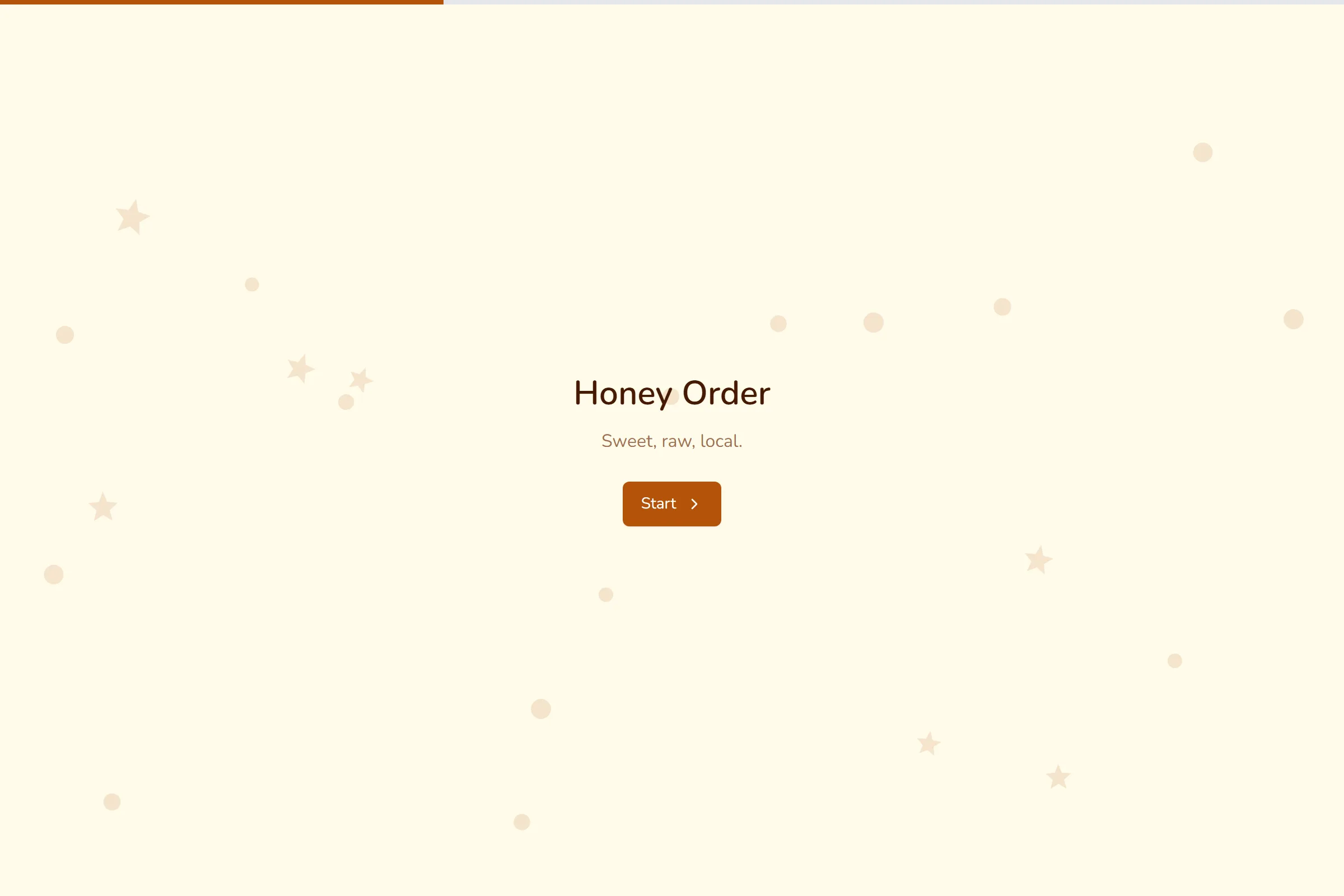 Honey Order template preview