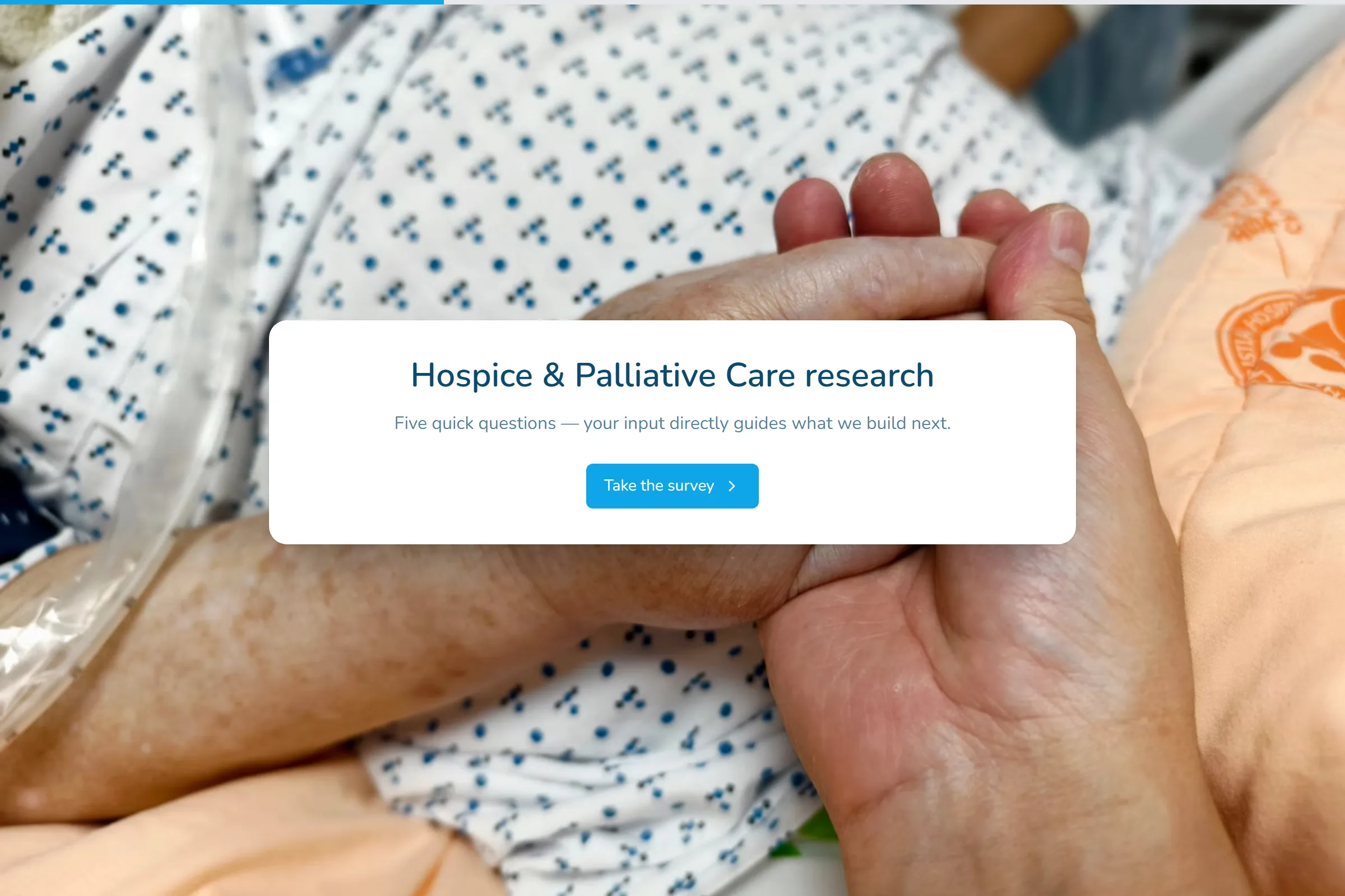 Hospice & Palliative Care Market Research Survey template preview