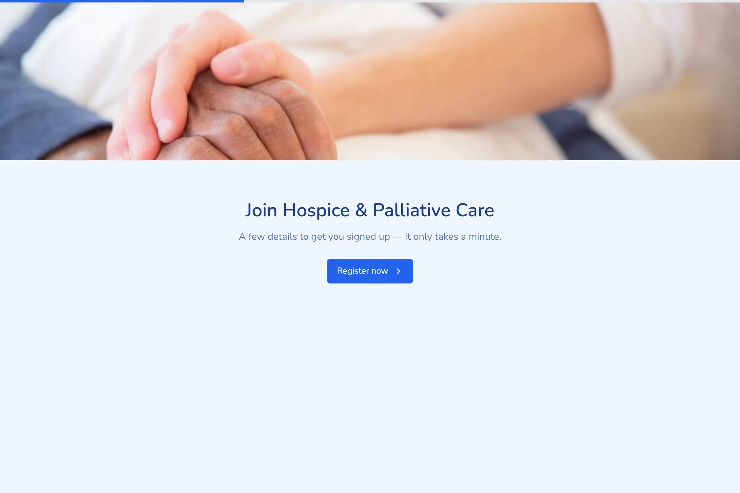 Hospice & Palliative Care Volunteer Application template preview