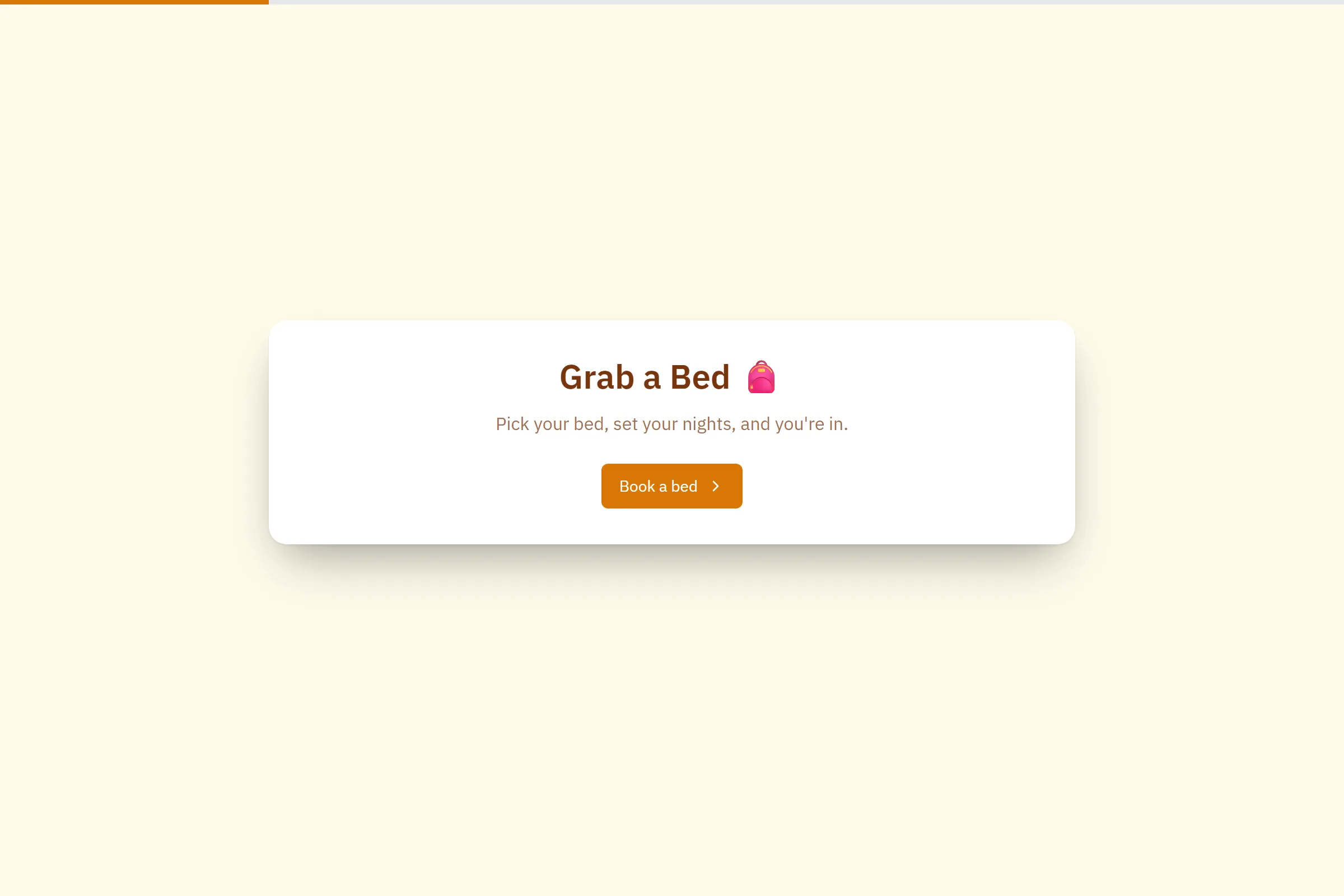 Hostel Bed Booking template preview