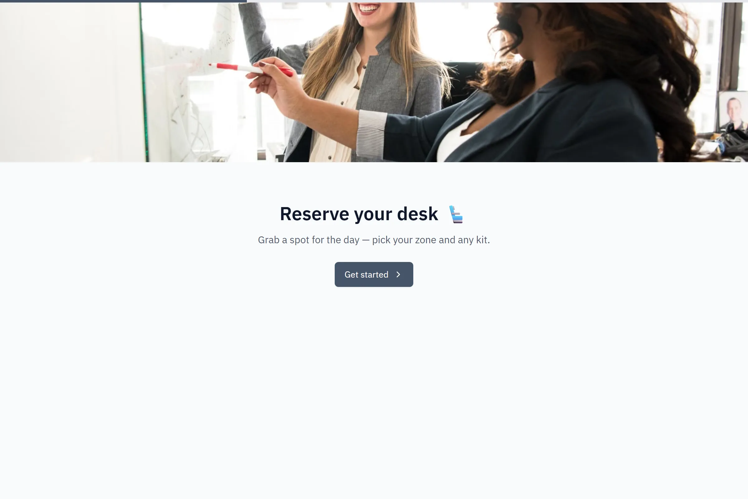 Hot Desk Booking template preview