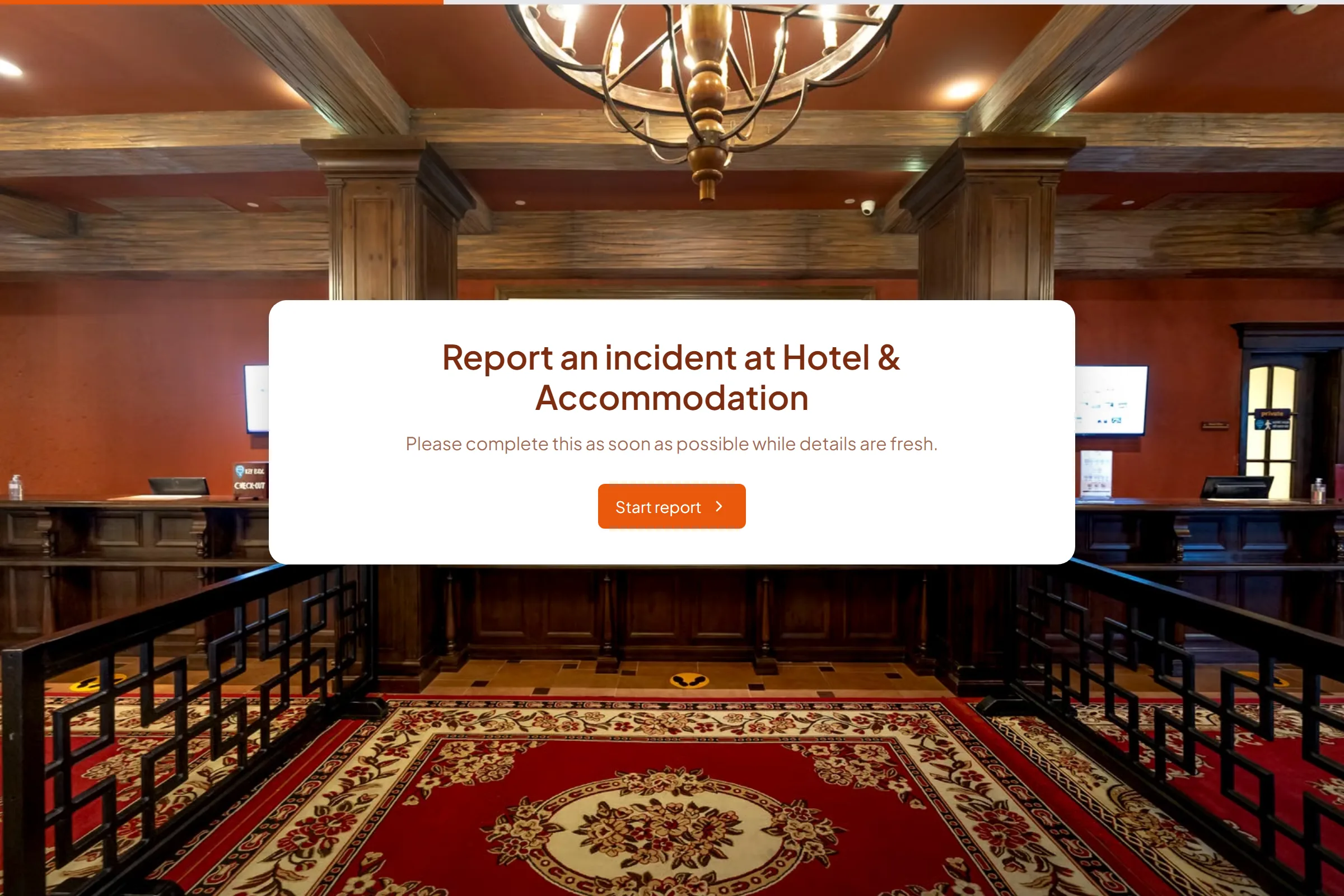 Hotel & Accommodation Incident Report template preview