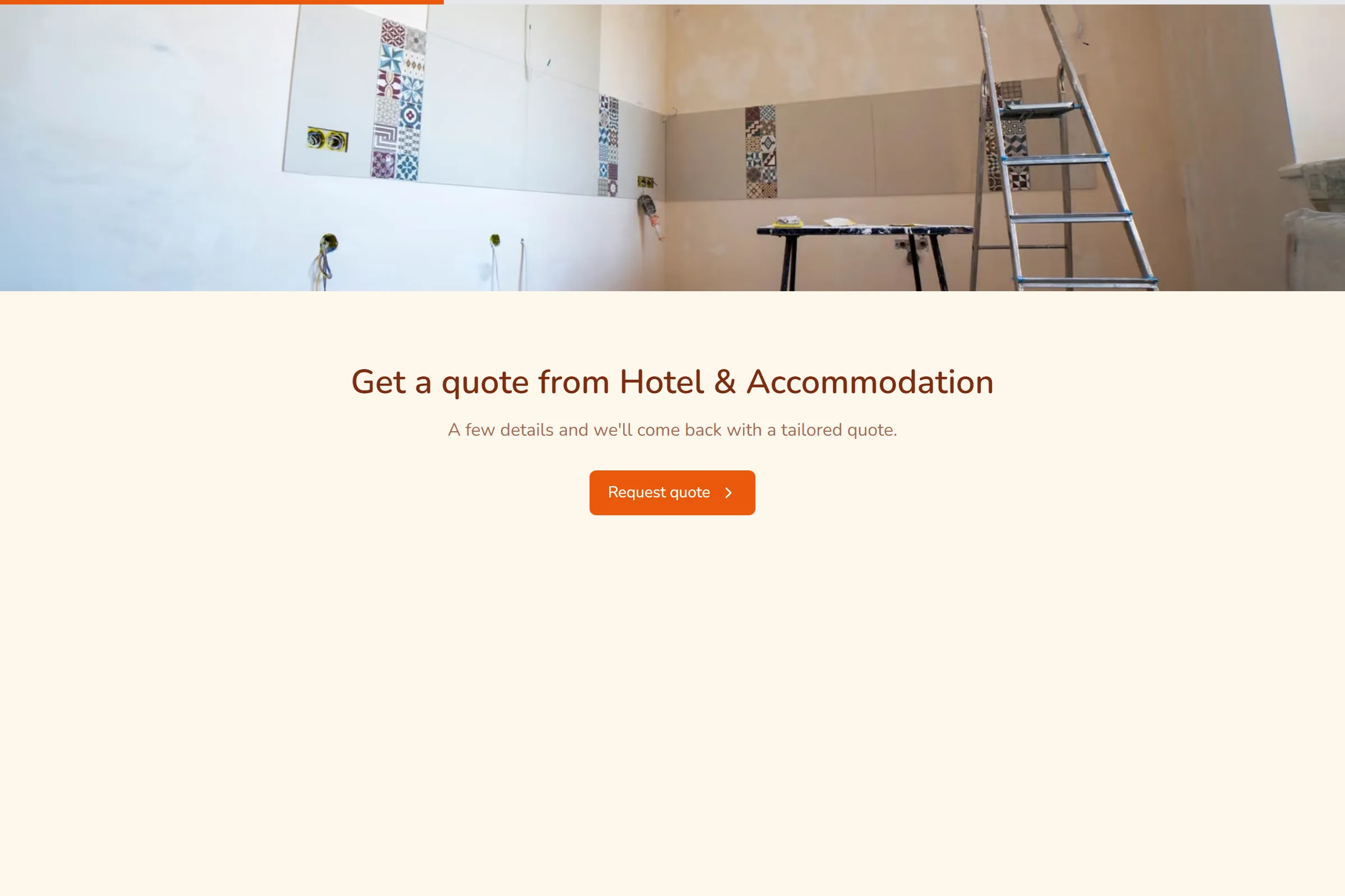 Hotel & Accommodation Maintenance Request template preview