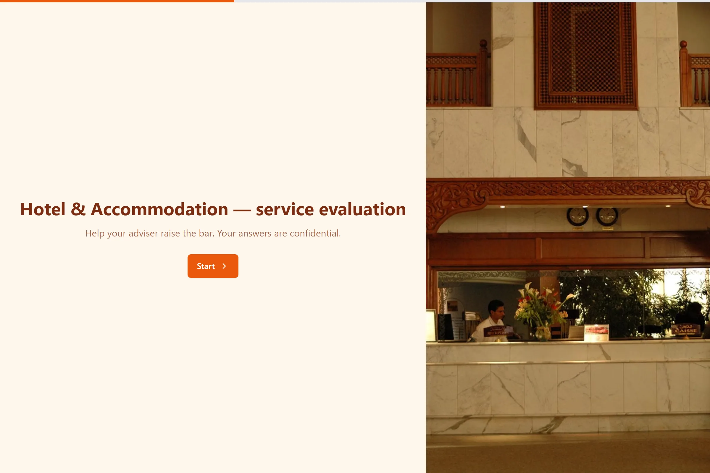 Hotel & Accommodation Service Evaluation template preview