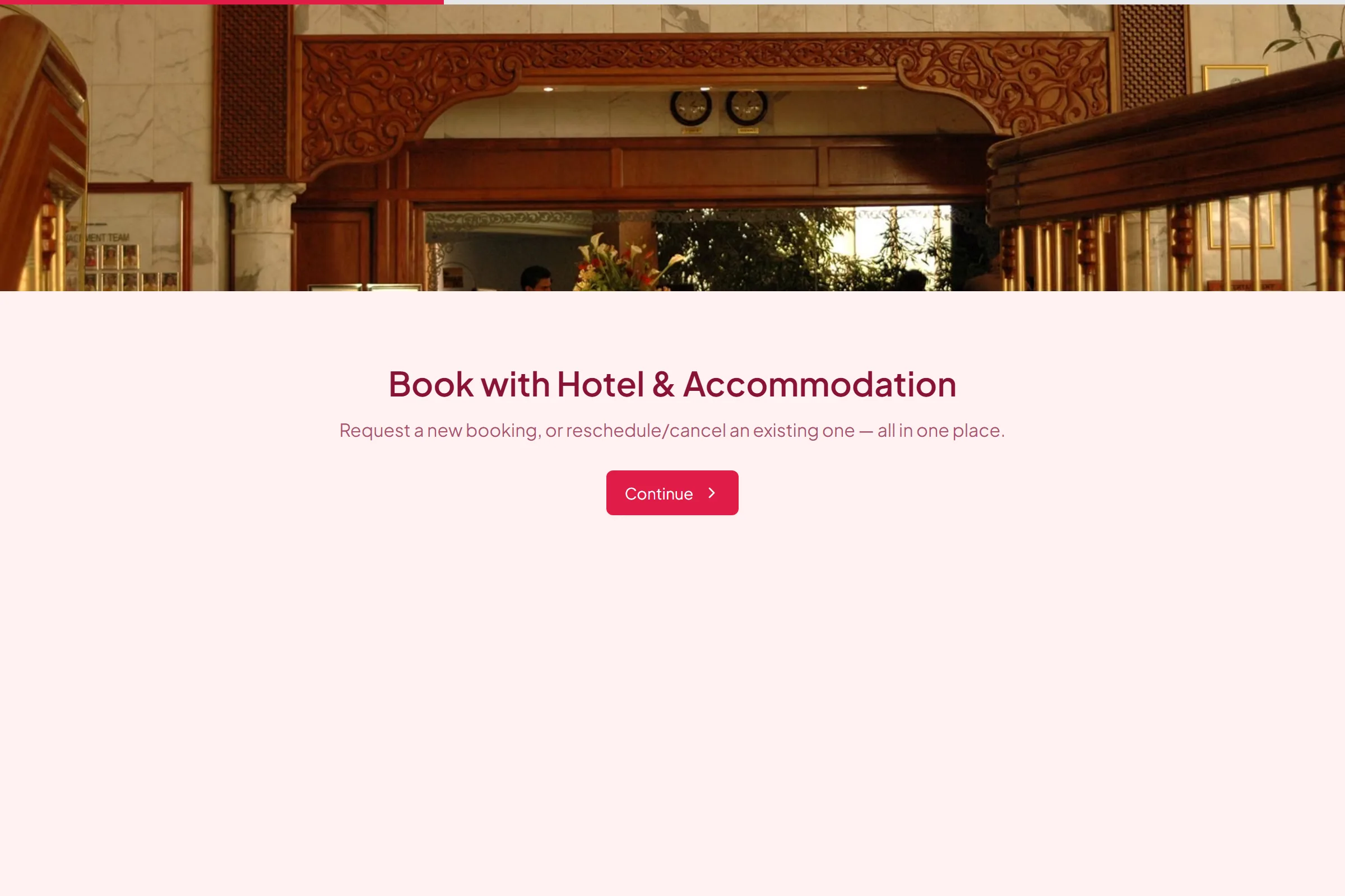Hotel & Accommodation Tasting Booking template preview