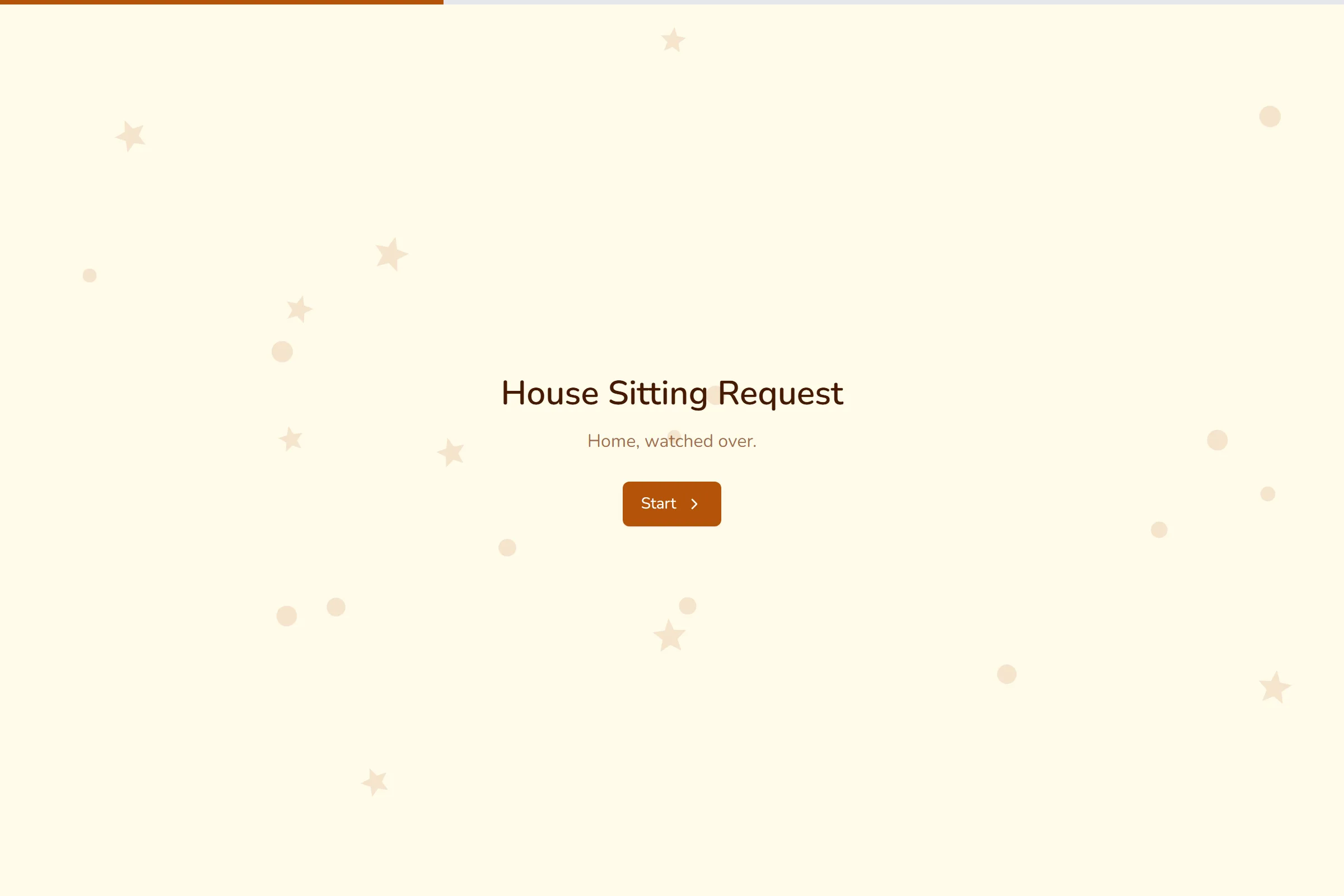House Sitting Request template preview