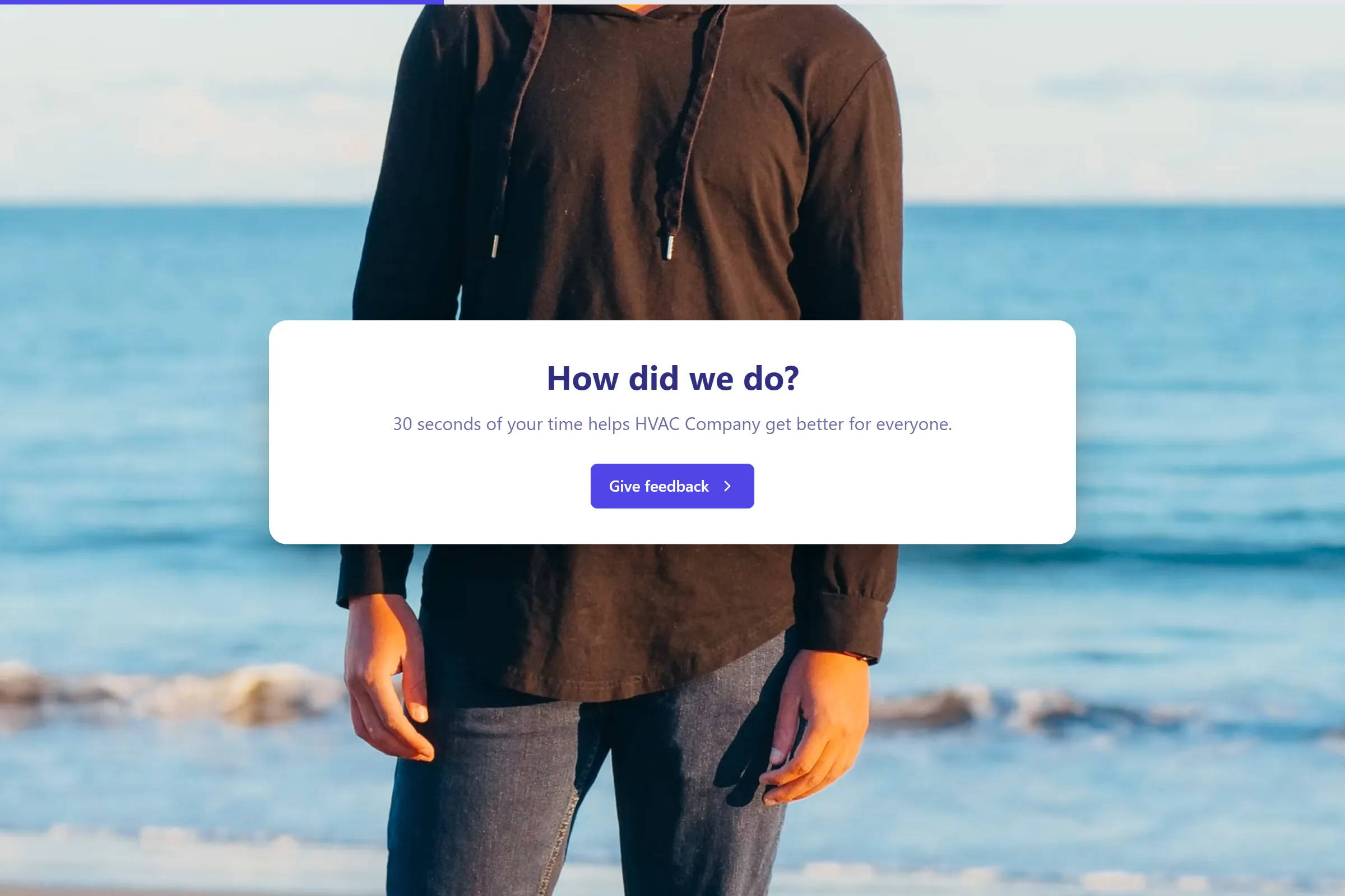 HVAC Company Quick Feedback template preview