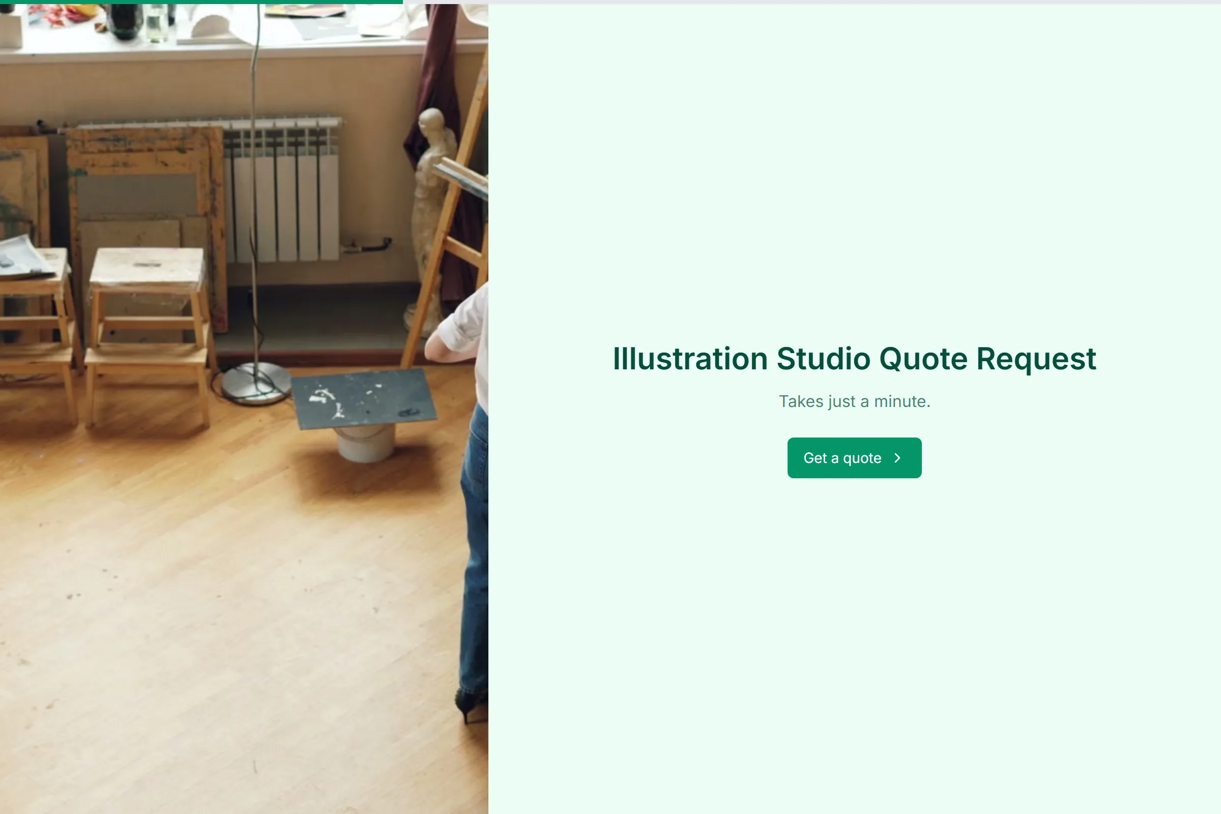 Illustration Studio Quote Request template preview