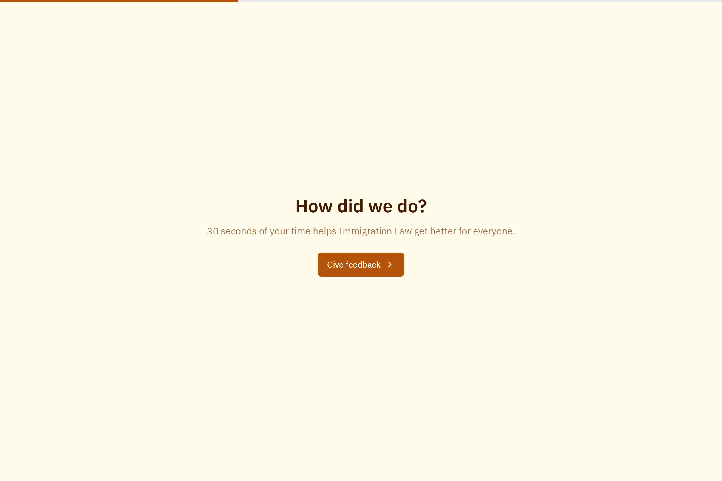Immigration Law Quick Feedback template preview