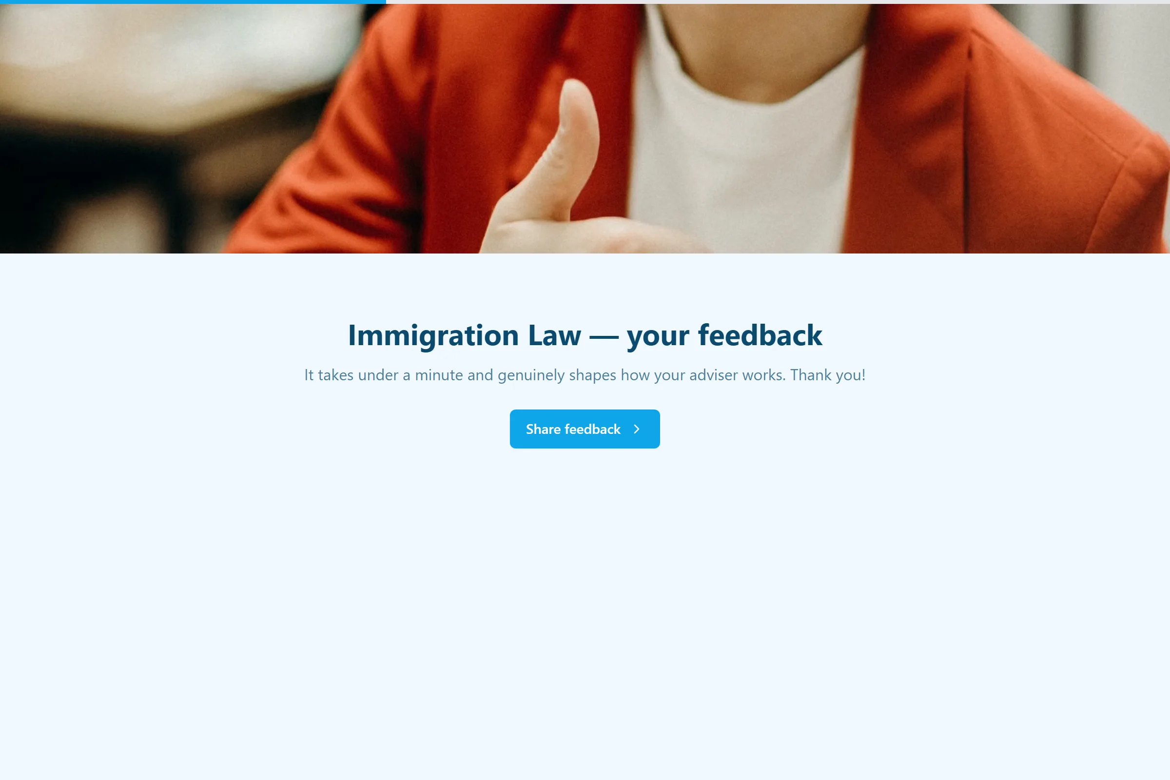 Immigration Law Satisfaction Survey template preview