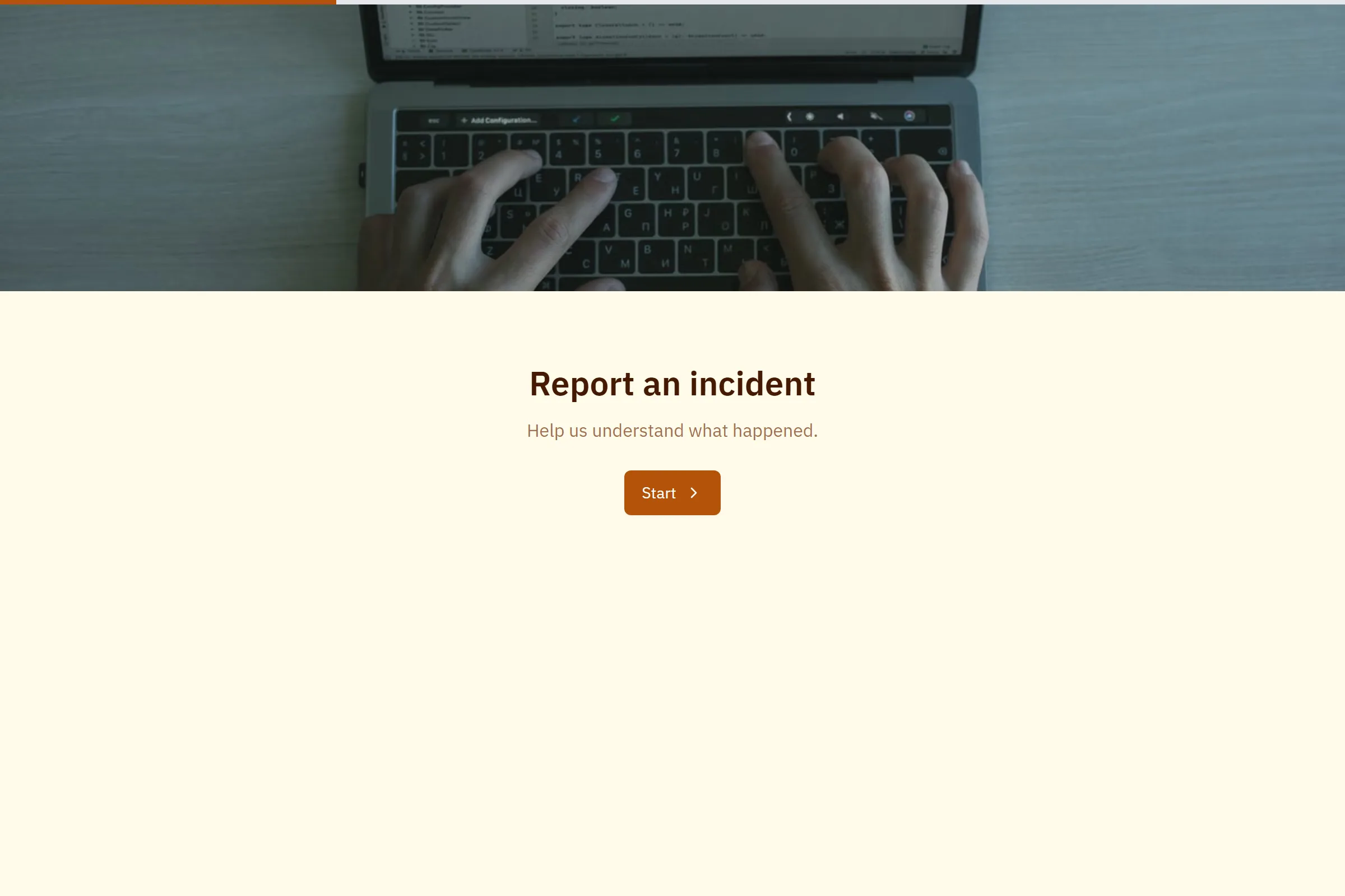 Incident Report template preview