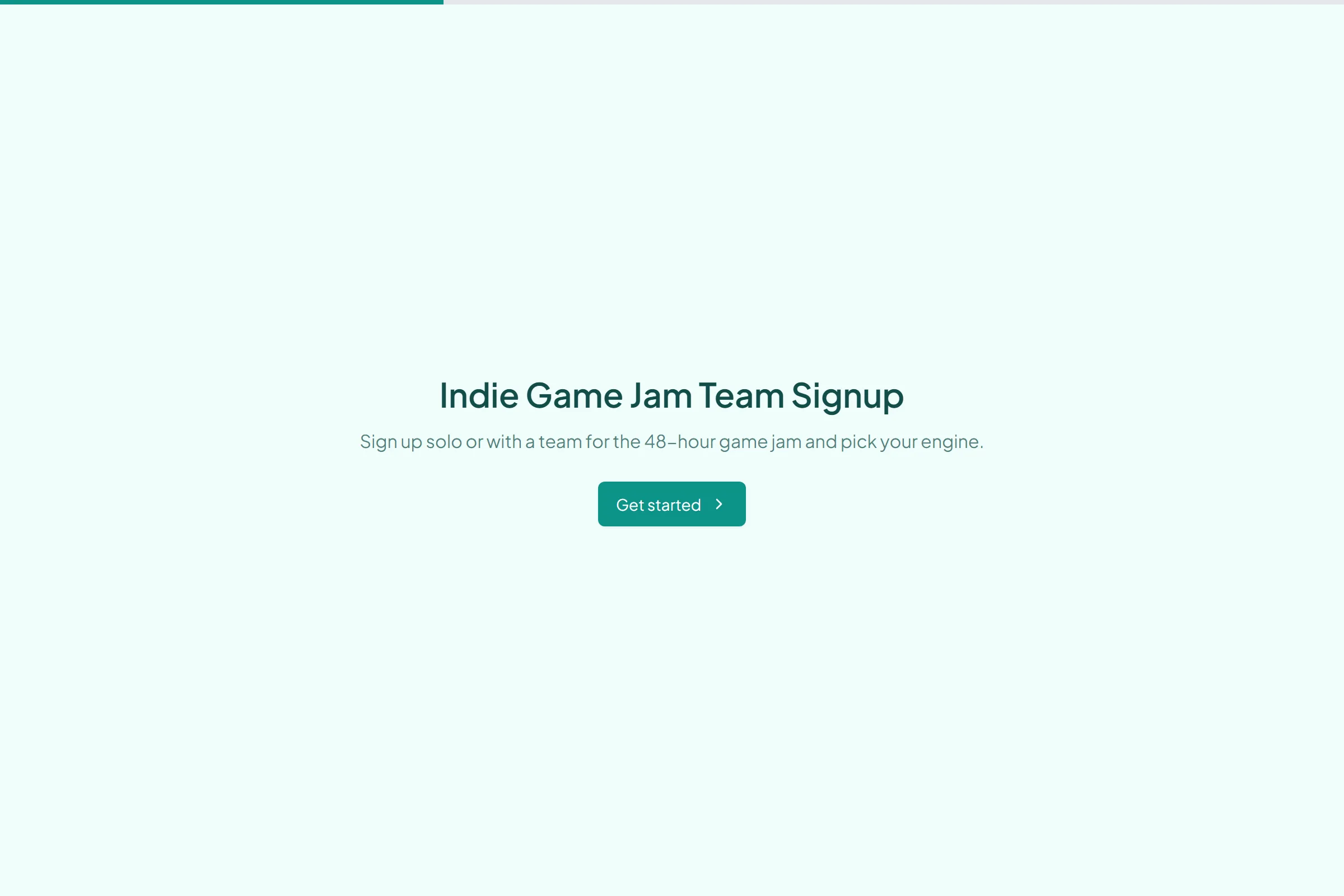 Indie Game Jam Team Signup template preview