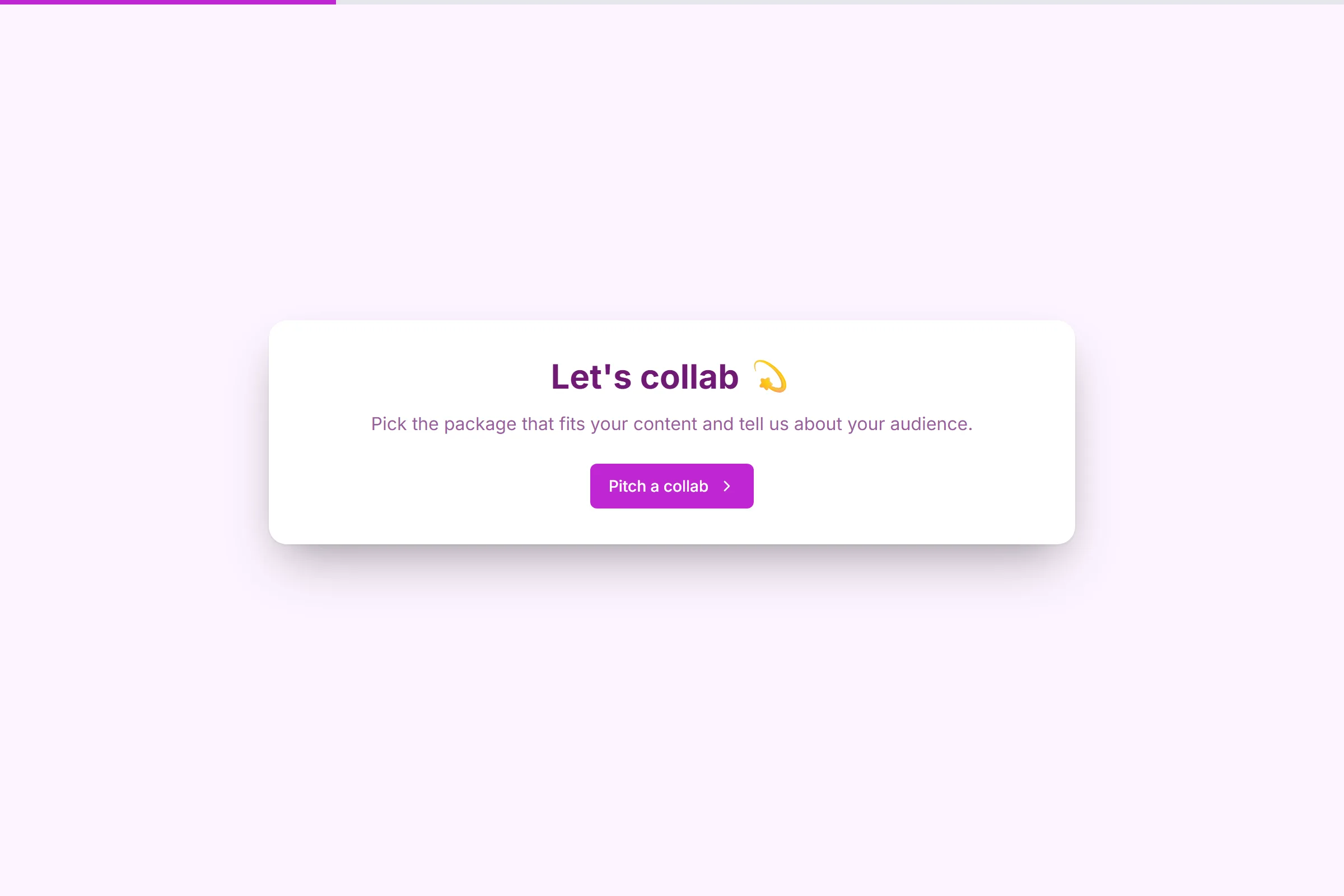 Influencer Collaboration Pitch template preview