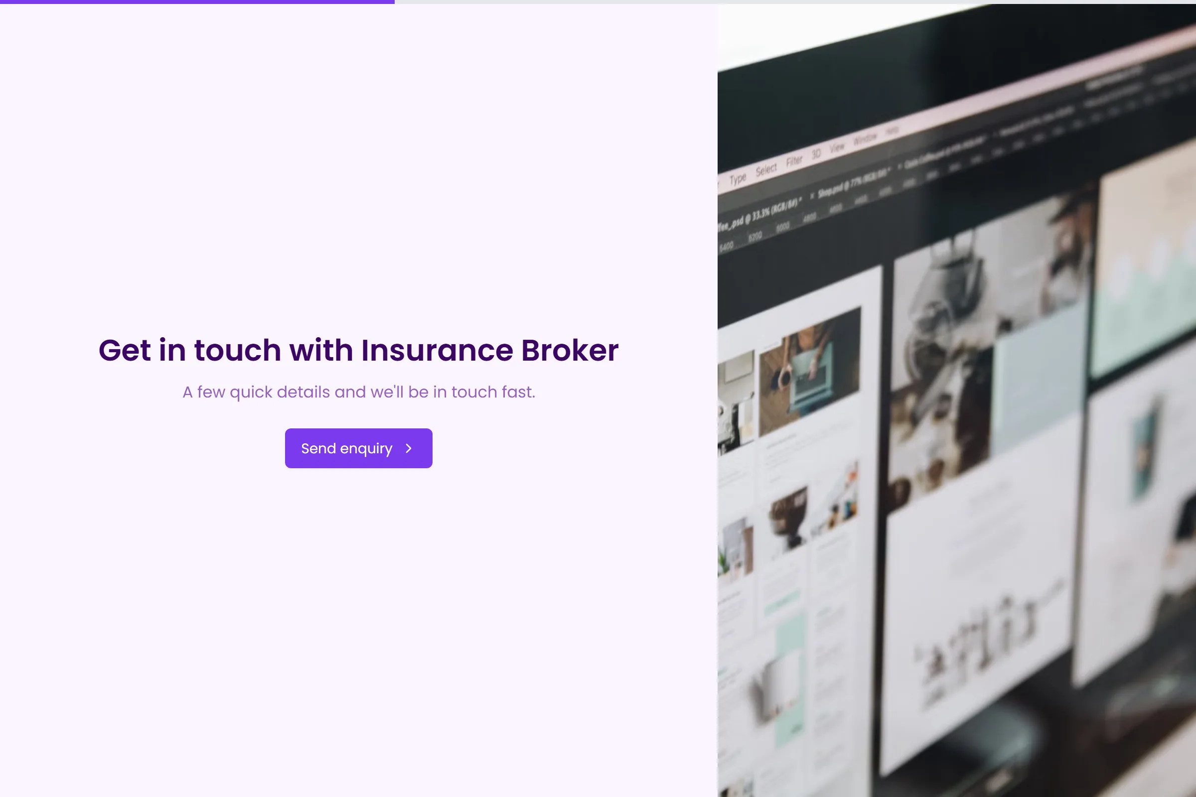 Insurance Broker Enquiry template preview