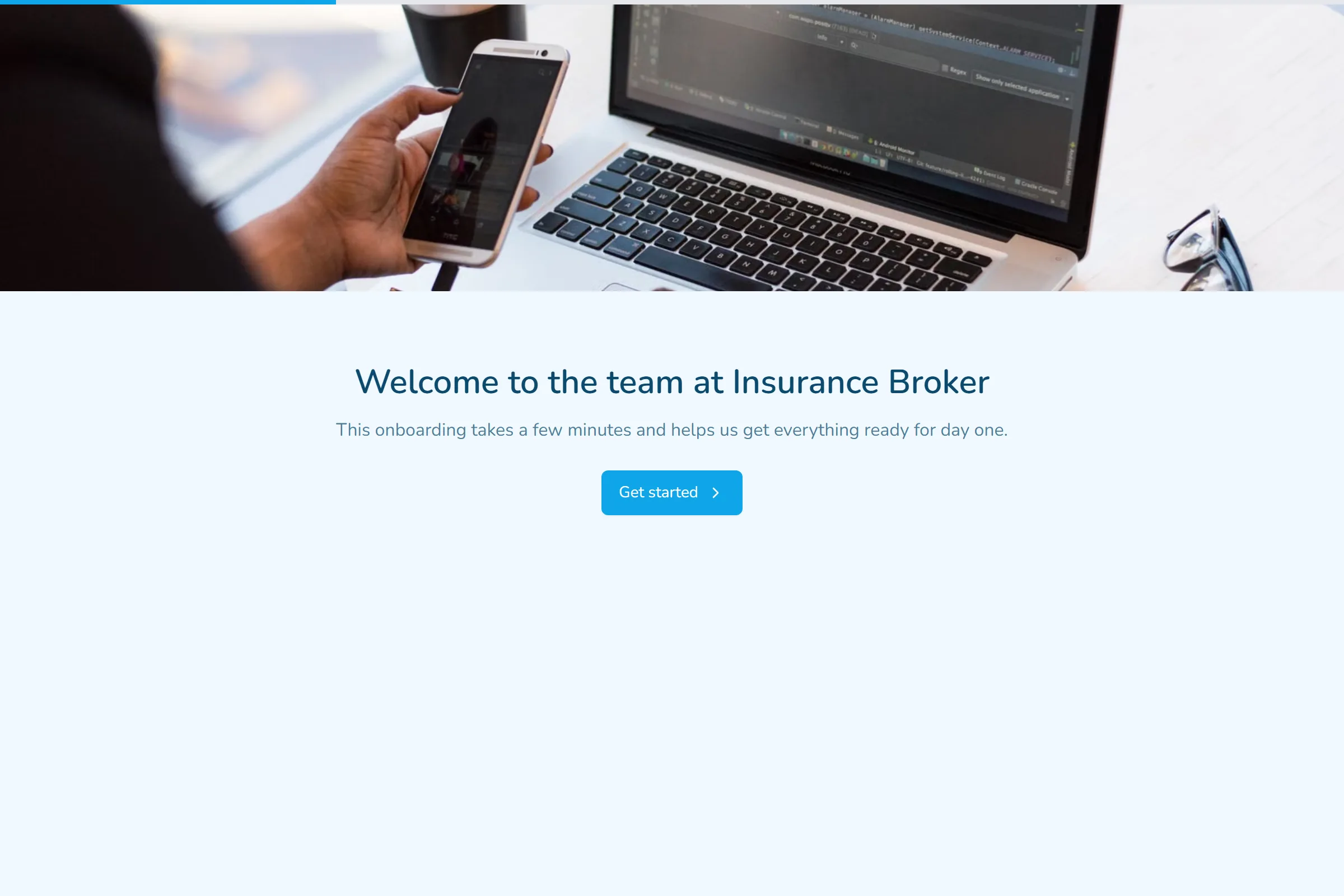 Insurance Broker New Starter Onboarding template preview