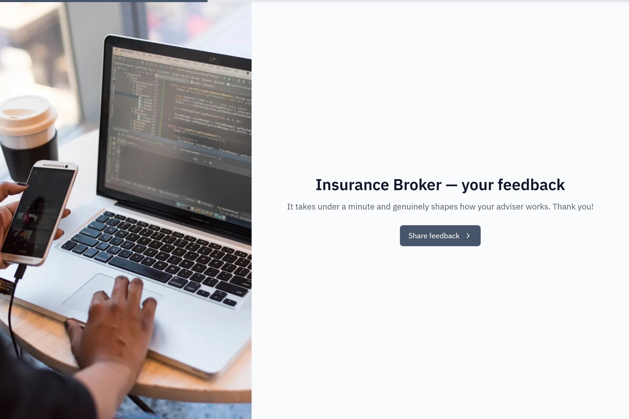 Insurance Broker Satisfaction Survey template preview