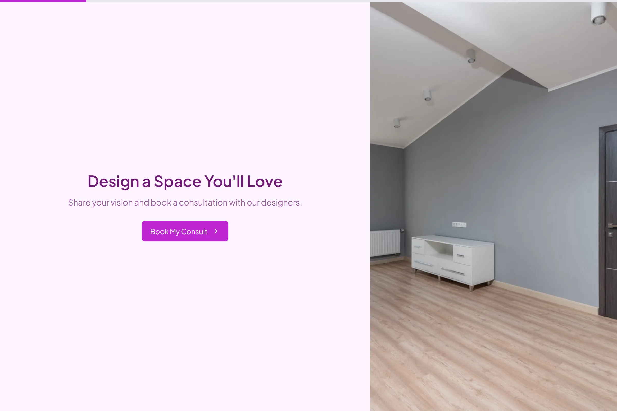 Interior Design Consultation template preview