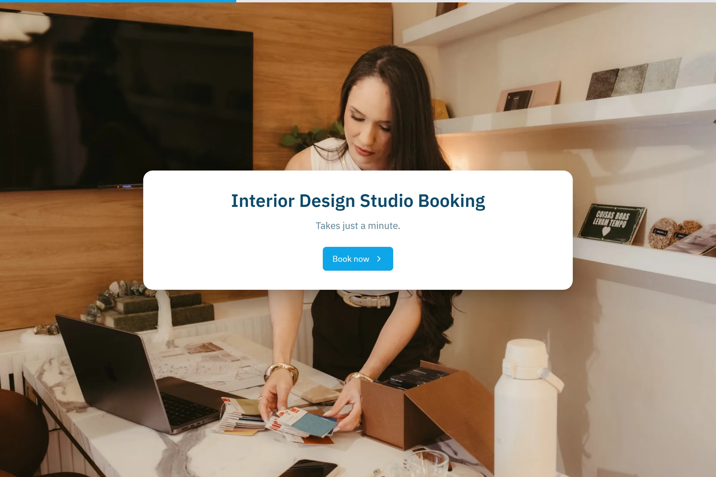 Interior Design Studio Booking template preview