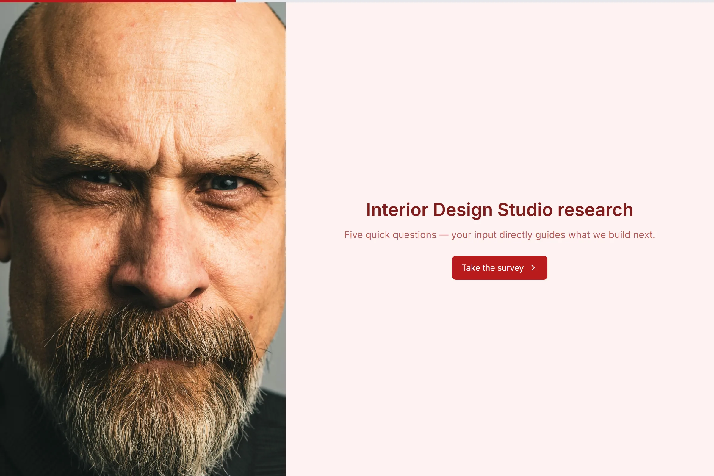 Interior Design Studio Market Research Survey template preview