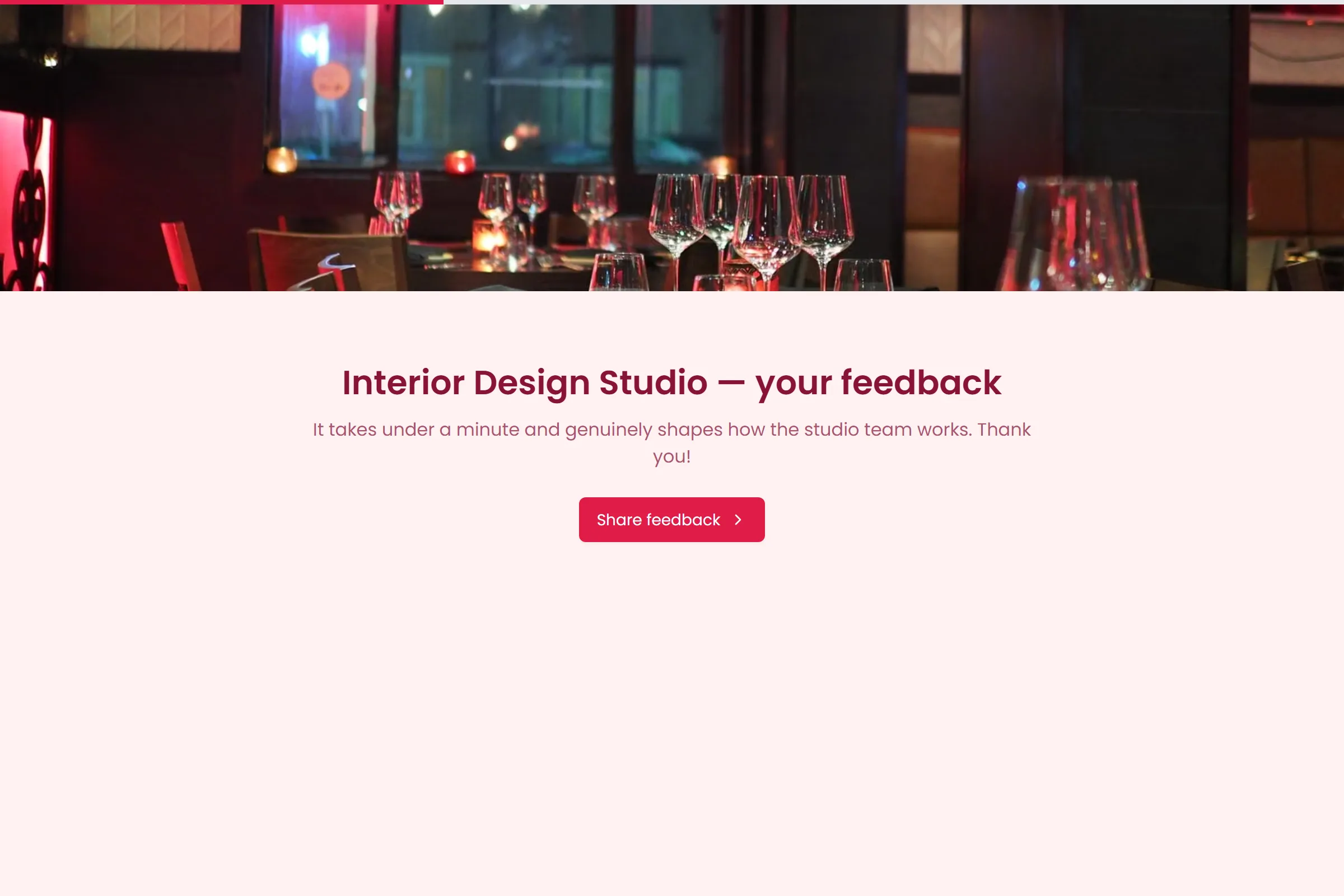 Interior Design Studio Satisfaction Survey template preview