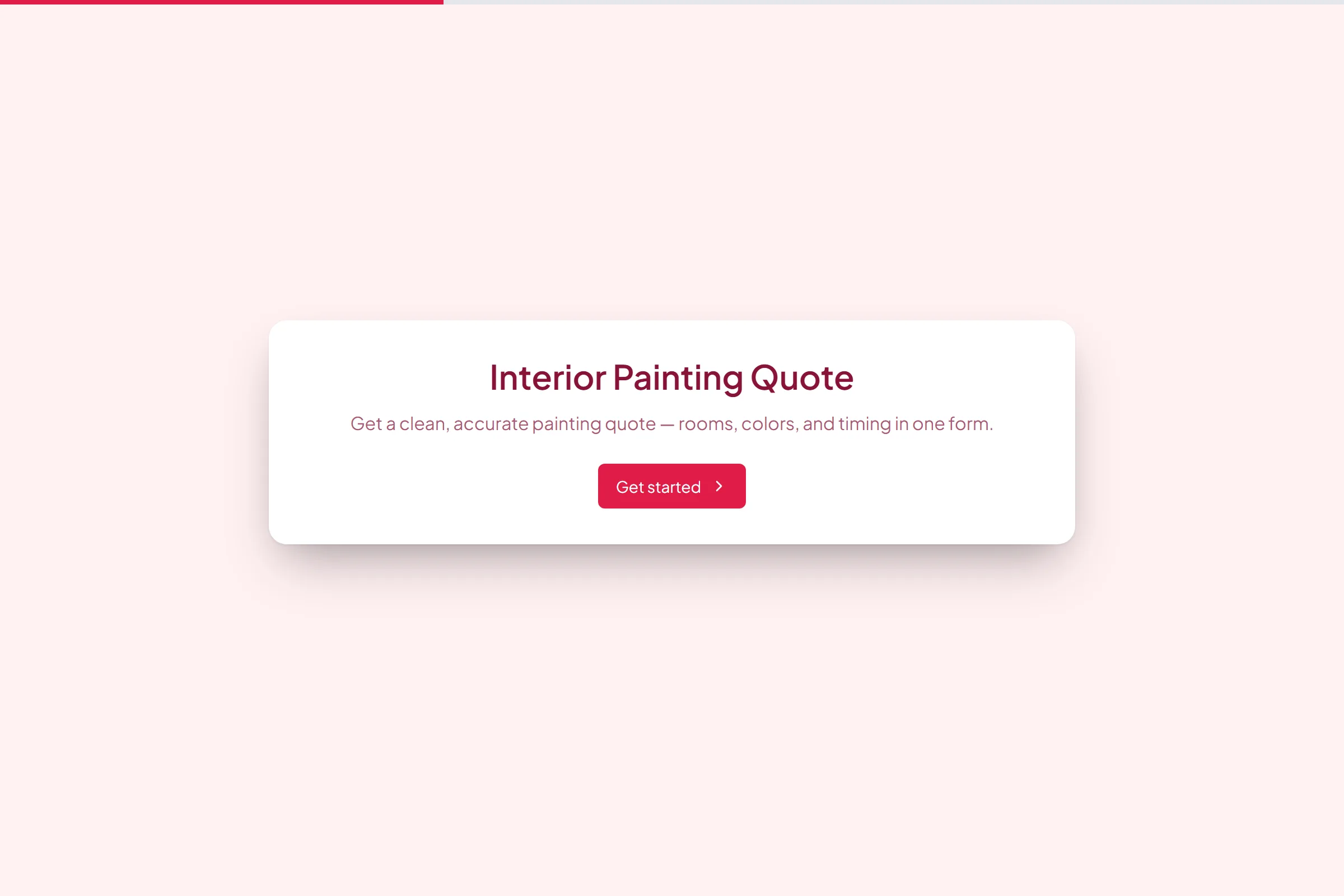 Interior Painting Quote template preview