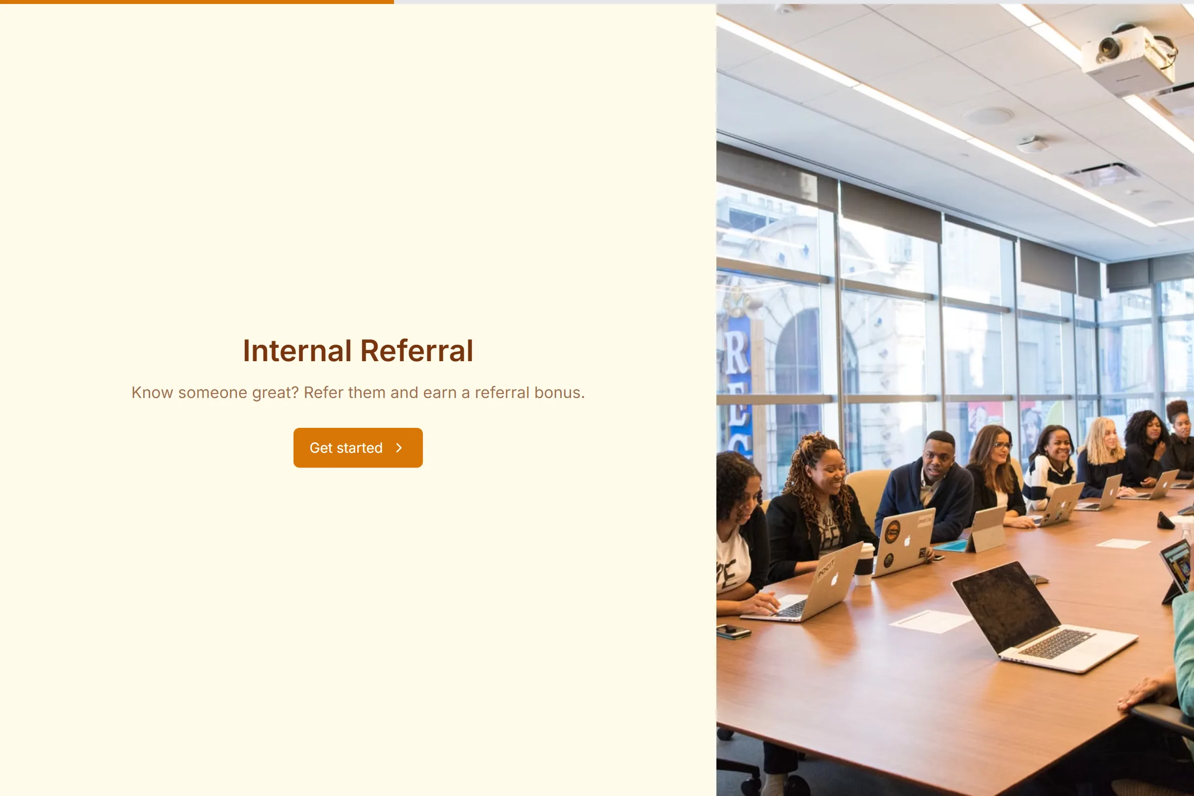 Internal Referral template preview