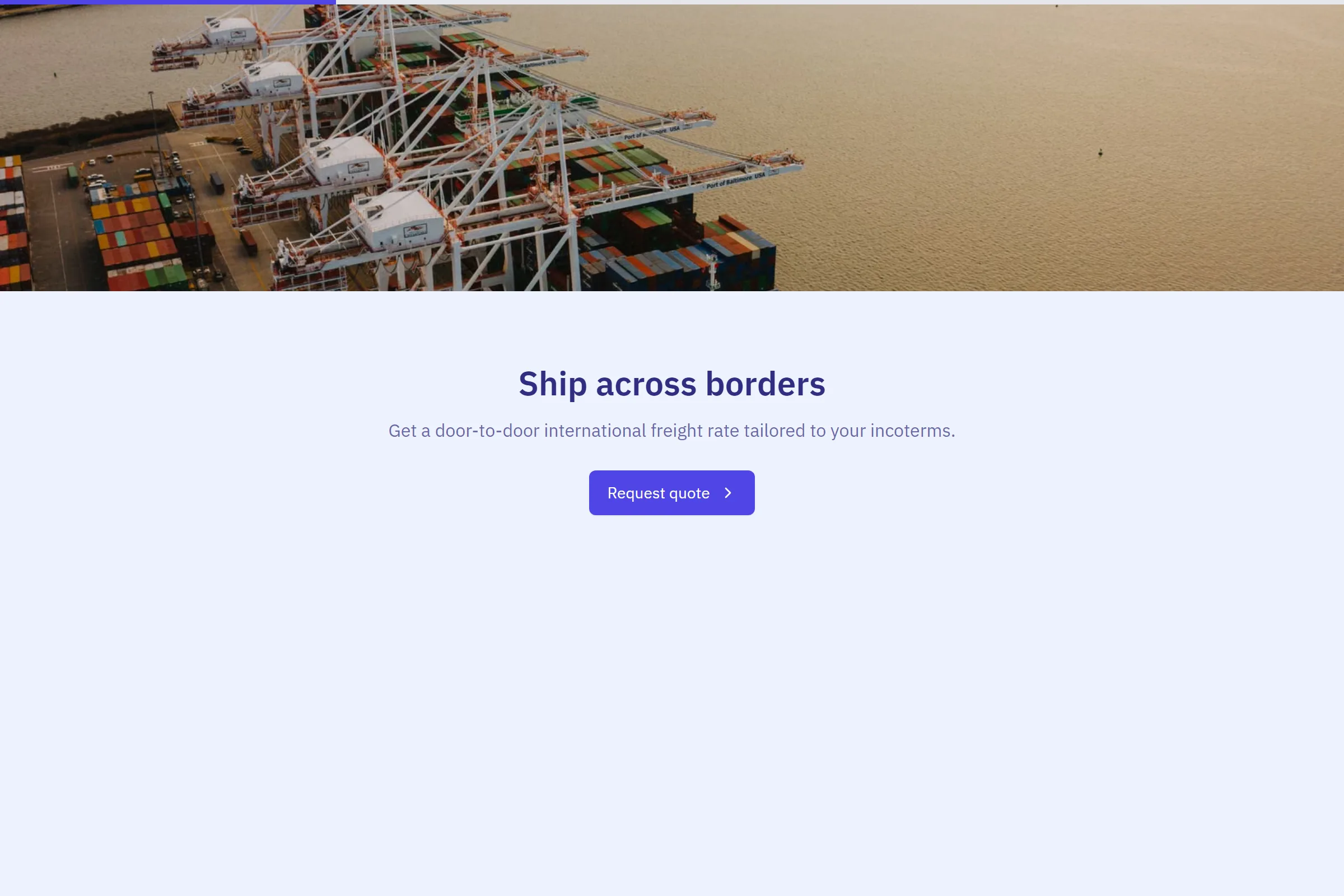 International Shipping Quote template preview